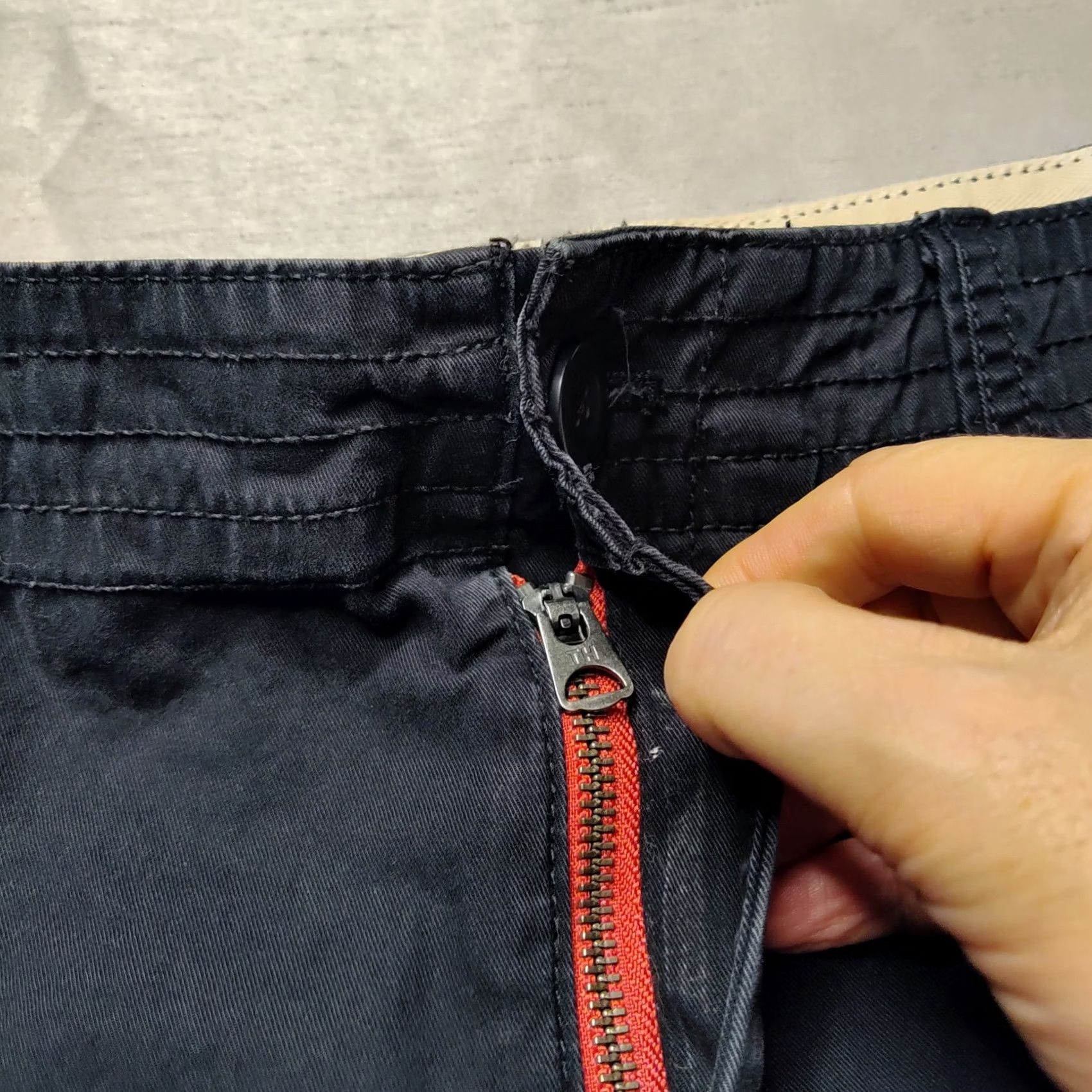 Tommy Hilfiger TOMMY HILFIGER Cargo Shorts Black Cotton 10" Heavyweight Men 42 Size US 42 / EU 58 - 7 Thumbnail