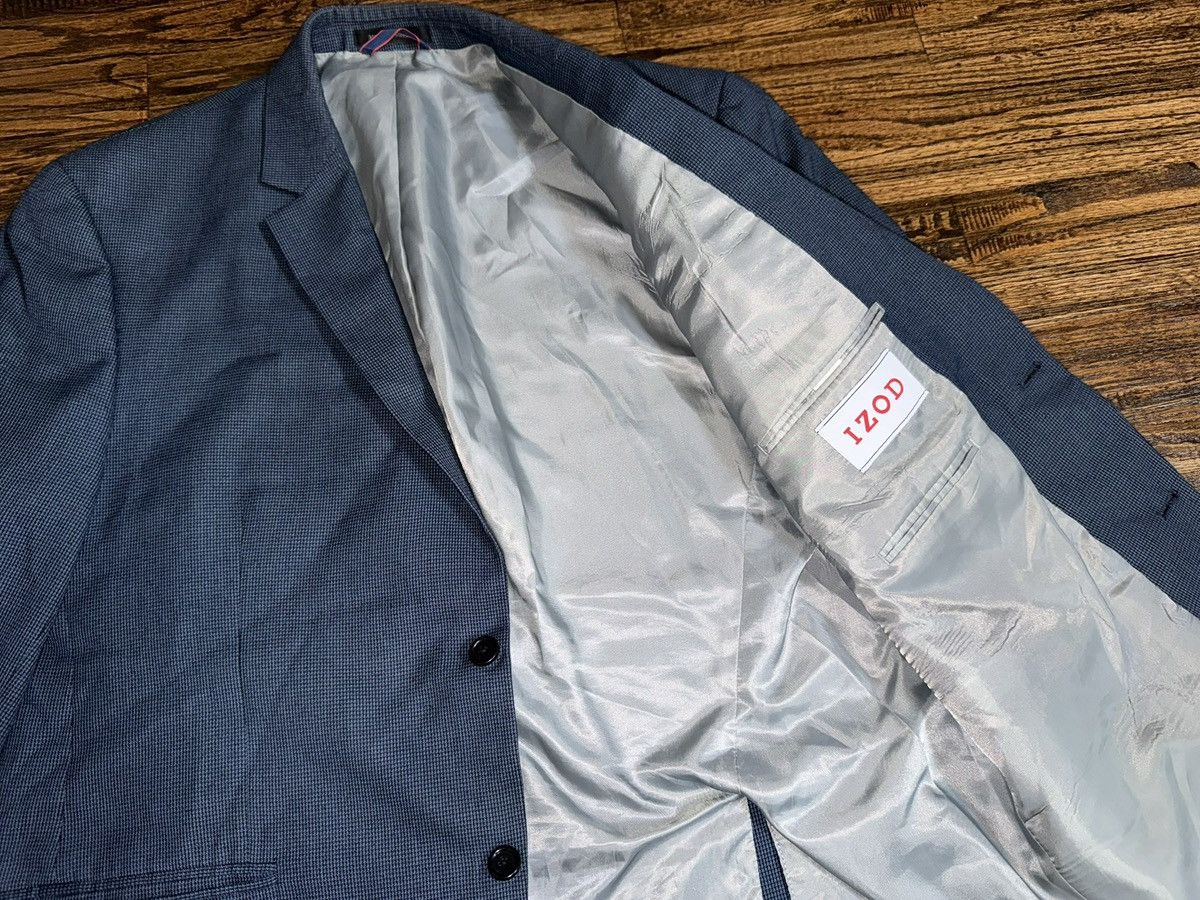 Izod IZOD Classic Fit Blue Blazer Suit Jacket Sport Coat Size 44R Size 44R - 2 Thumbnail
