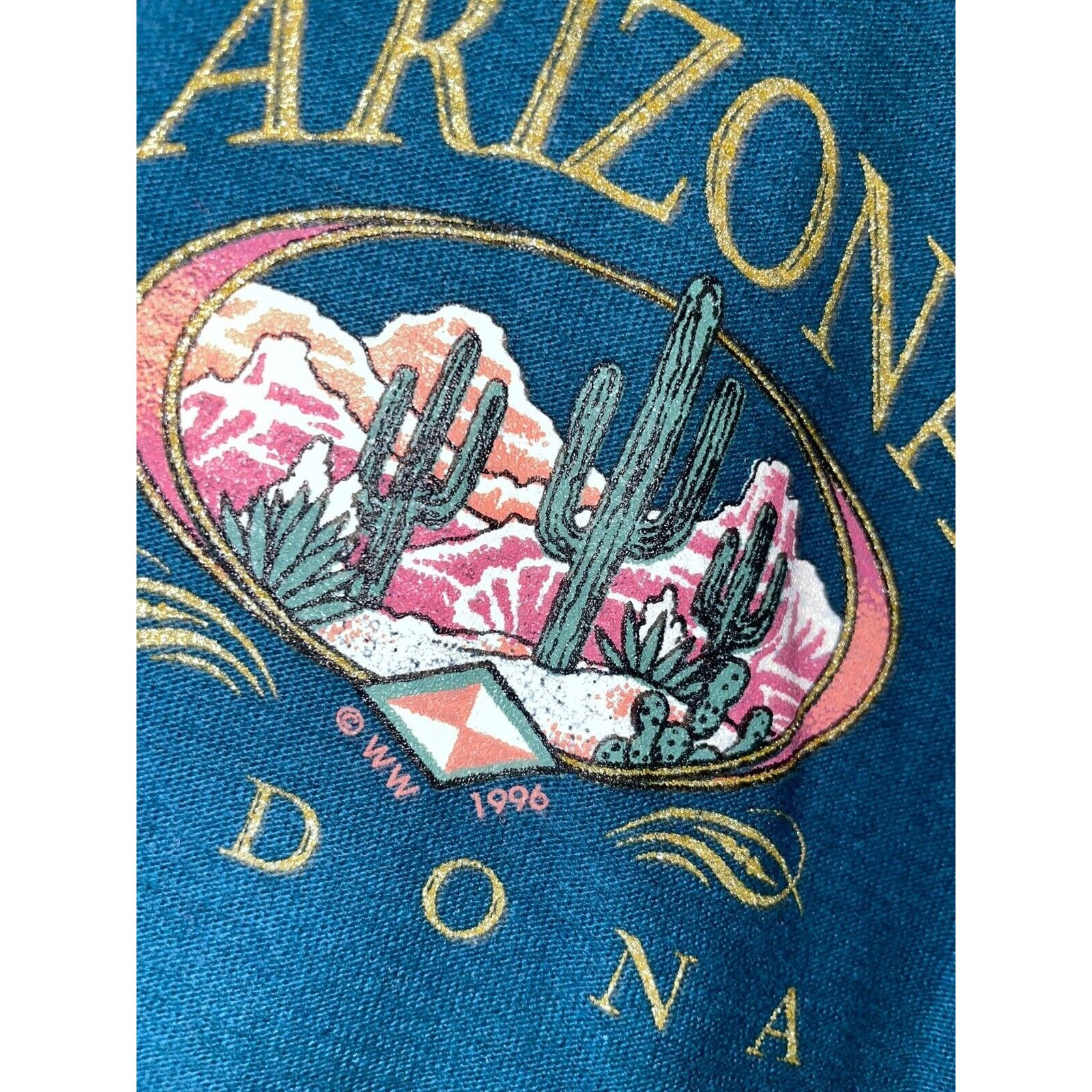 Vintage Vintage Arizona Sedona Shirt Cactus Desert 1/4 Button Tee L Size US L / EU 52-54 / 3 - 4 Thumbnail