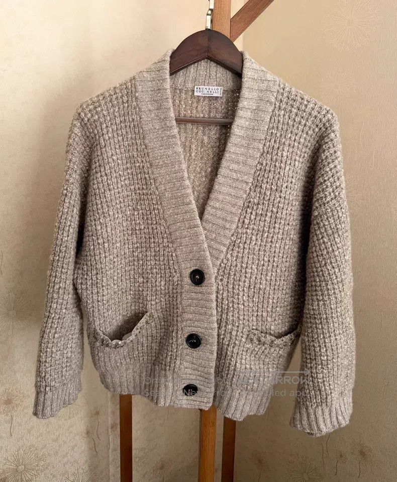 Brunello Cucinelli Brunello Cucinelli Nine-quarter sleeve short wool and cash Size S / US 4 / IT 40 - 1 Thumbnail