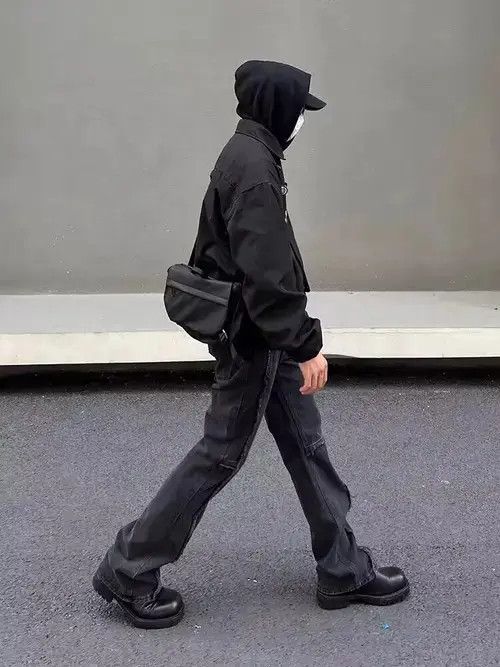 Japanese Brand VIBE Vintage raw edge patchwork washed black bootcut jeans Size US 32 / EU 48 - 8 Thumbnail