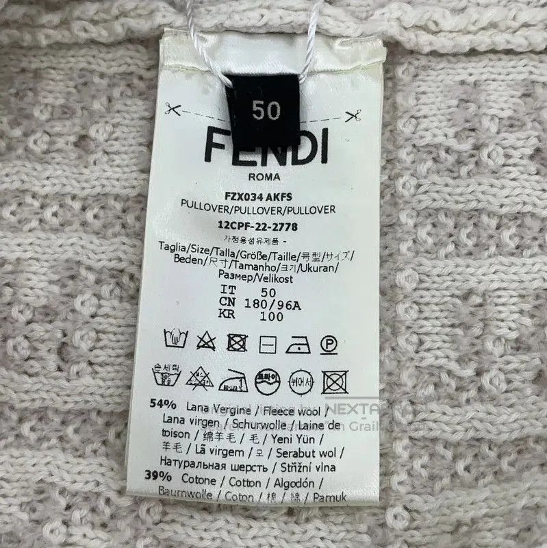 Fendi Fendi Color-blocked Wool Knit Sweater . Size L / US 10 / IT 46 - 6 Thumbnail