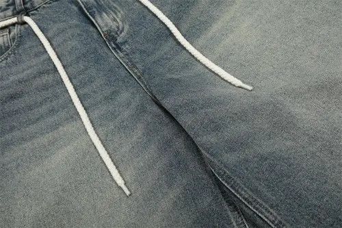 VIBE Men's straight retro distressed punk washed denim shorts Size US 32 / EU 48 - 4 Thumbnail