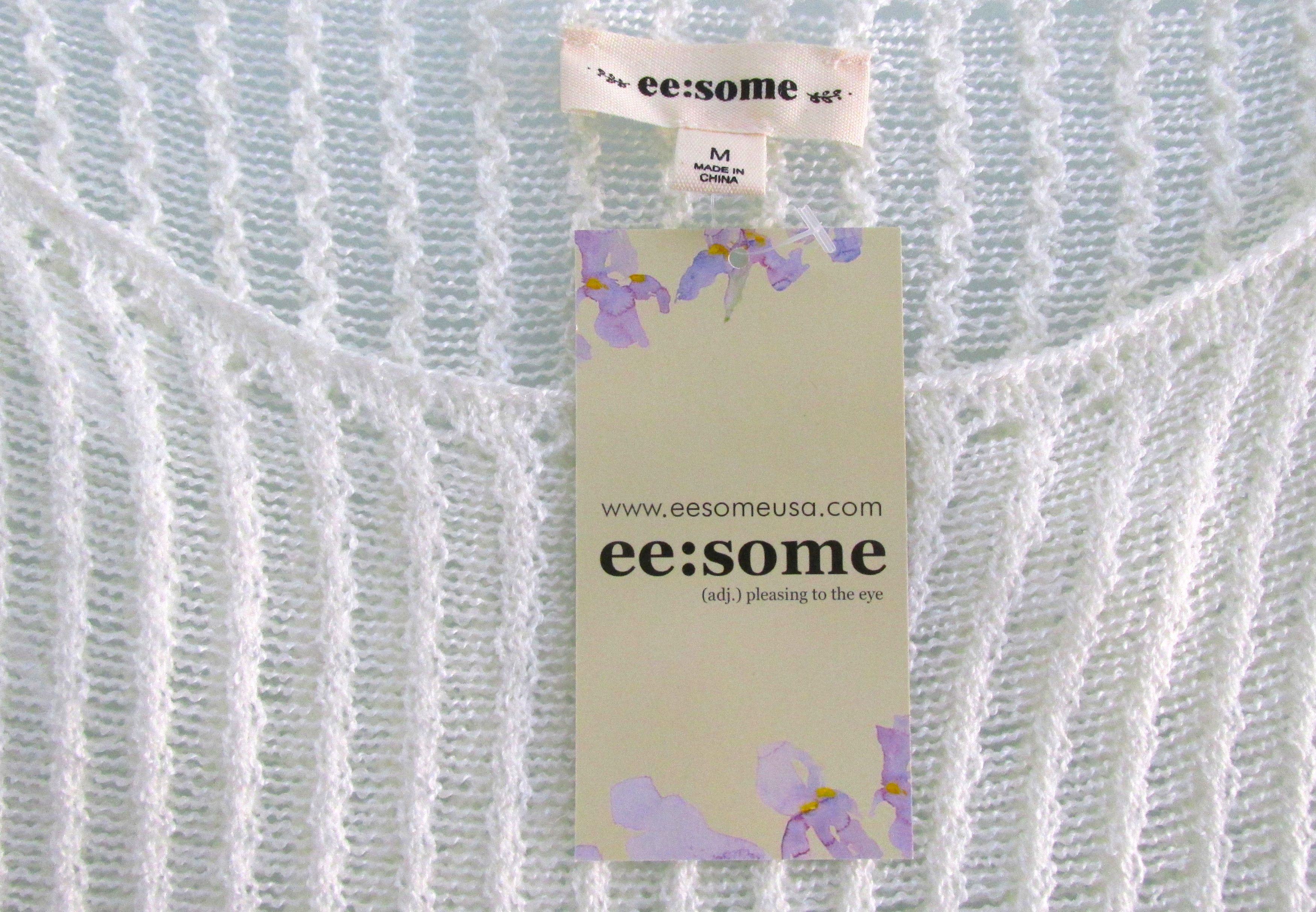 Other ee:some (NWT) Women's Short Sleeve Open Knit Sweater - Med Size M / US 6-8 / IT 42-44 - 7 Thumbnail