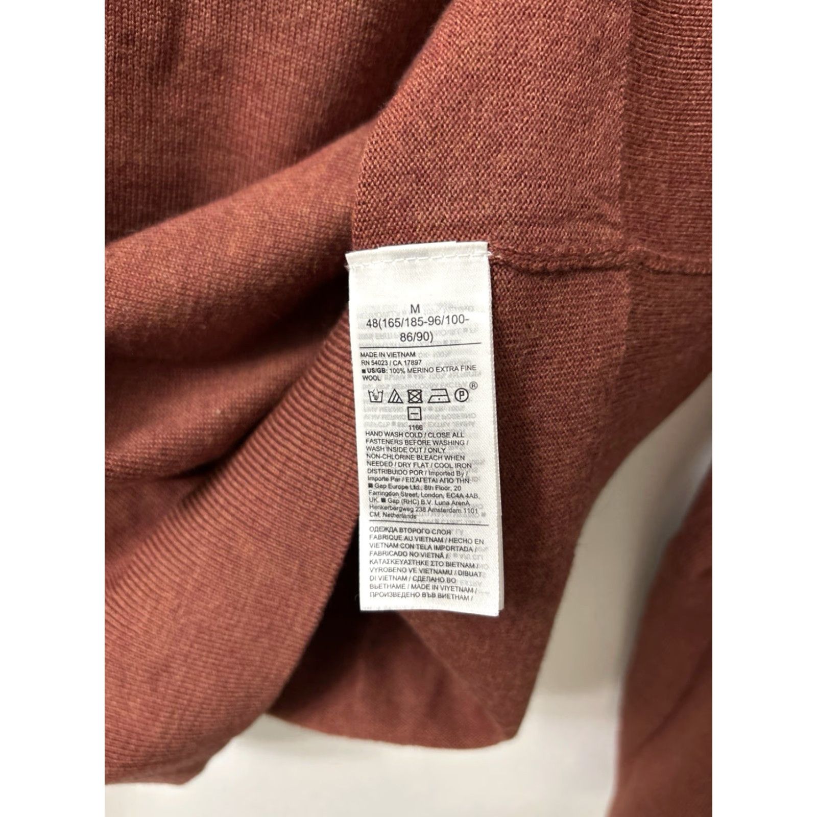 Banana Republic Banana Republic Sweater Mens Medium Orange Baruffa 100% Merino Wool 1/4 Zip L/S Size US M / EU 48-50 / 2 - 7 Thumbnail