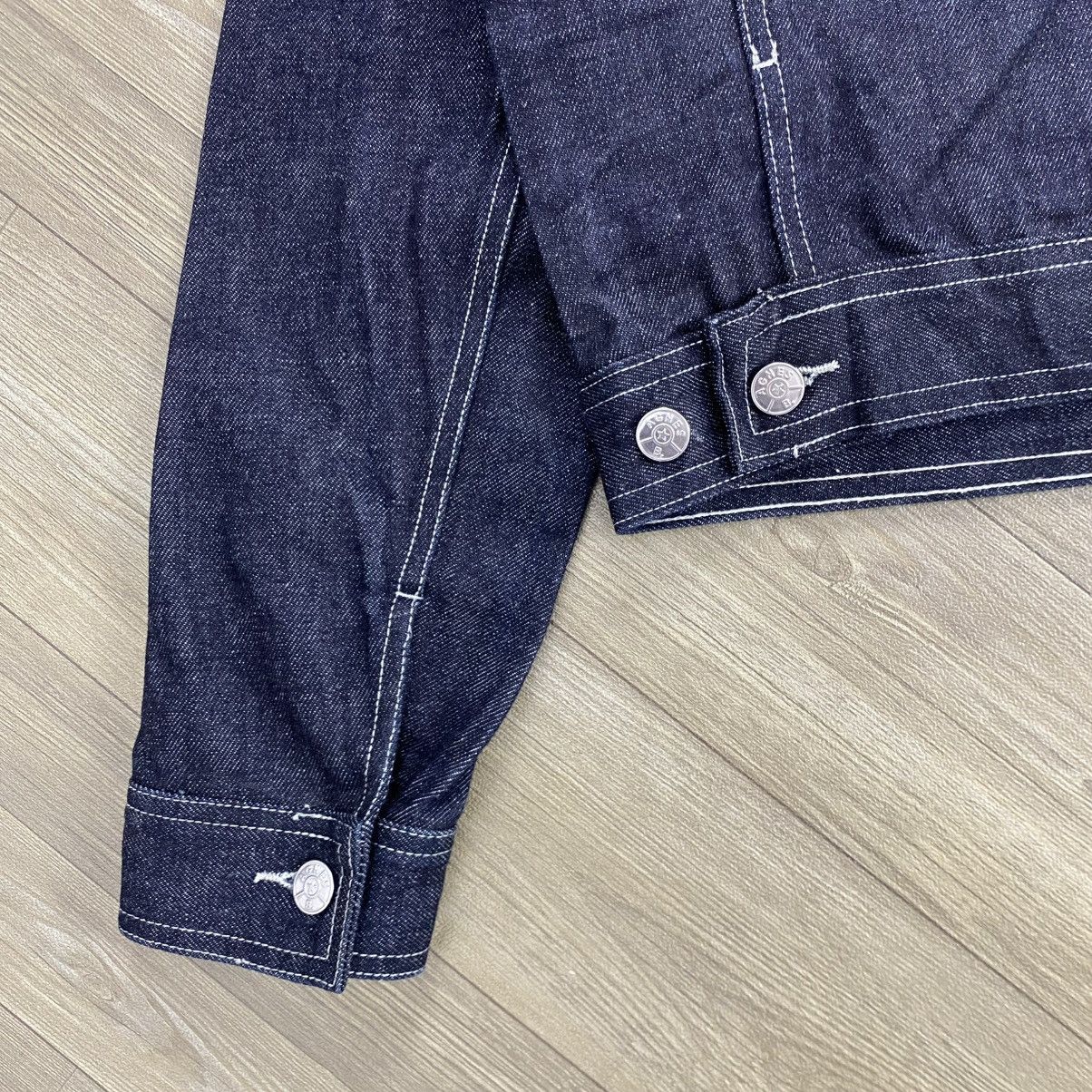 agnes b. 🇫🇷Vintage Agnes B. Paris Indigo Raw Denim Jacket Designer Size US M / EU 48-50 / 2 - 9 Thumbnail