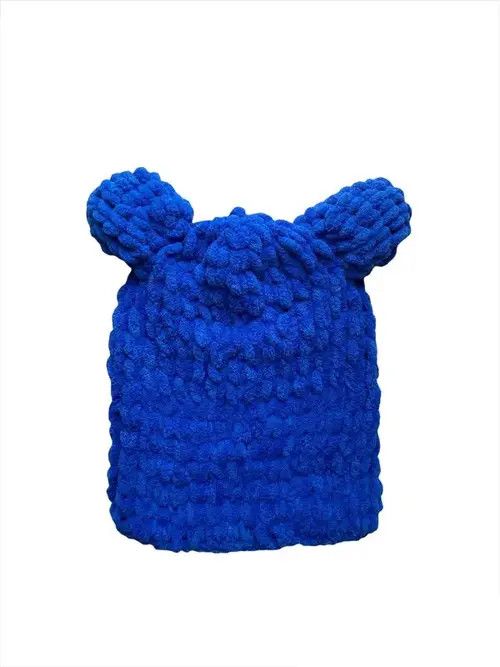 Anime × Aran Isles Knitwear × Handmade Handmade Knitted Balaclava Teddy Bear Bunny Style 205w39nyc Size ONE SIZE - 3 Thumbnail