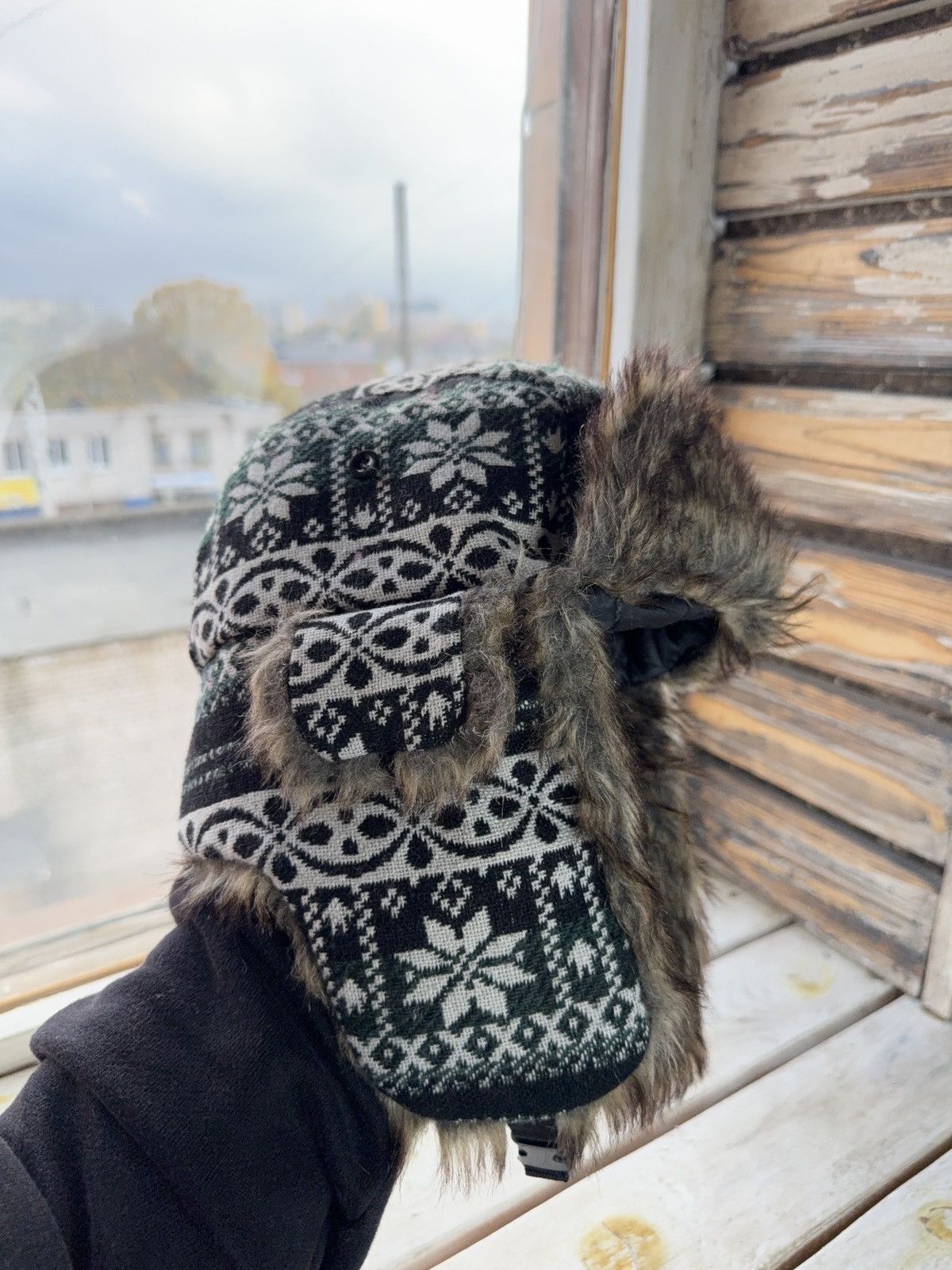 Japanese Brand Faux Fur Mohair Fuzzy Ushanka Trapper Hat Y2K Opium Rare OS Size ONE SIZE - 11 Thumbnail