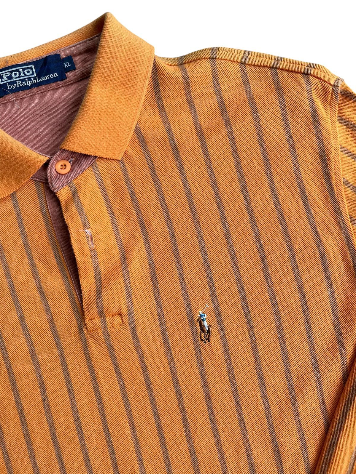 Polo Ralph Lauren 90s OG Polo Ralph Laurent Stripe Polo Shirt Size US XL / EU 56 / 4 - 4 Thumbnail
