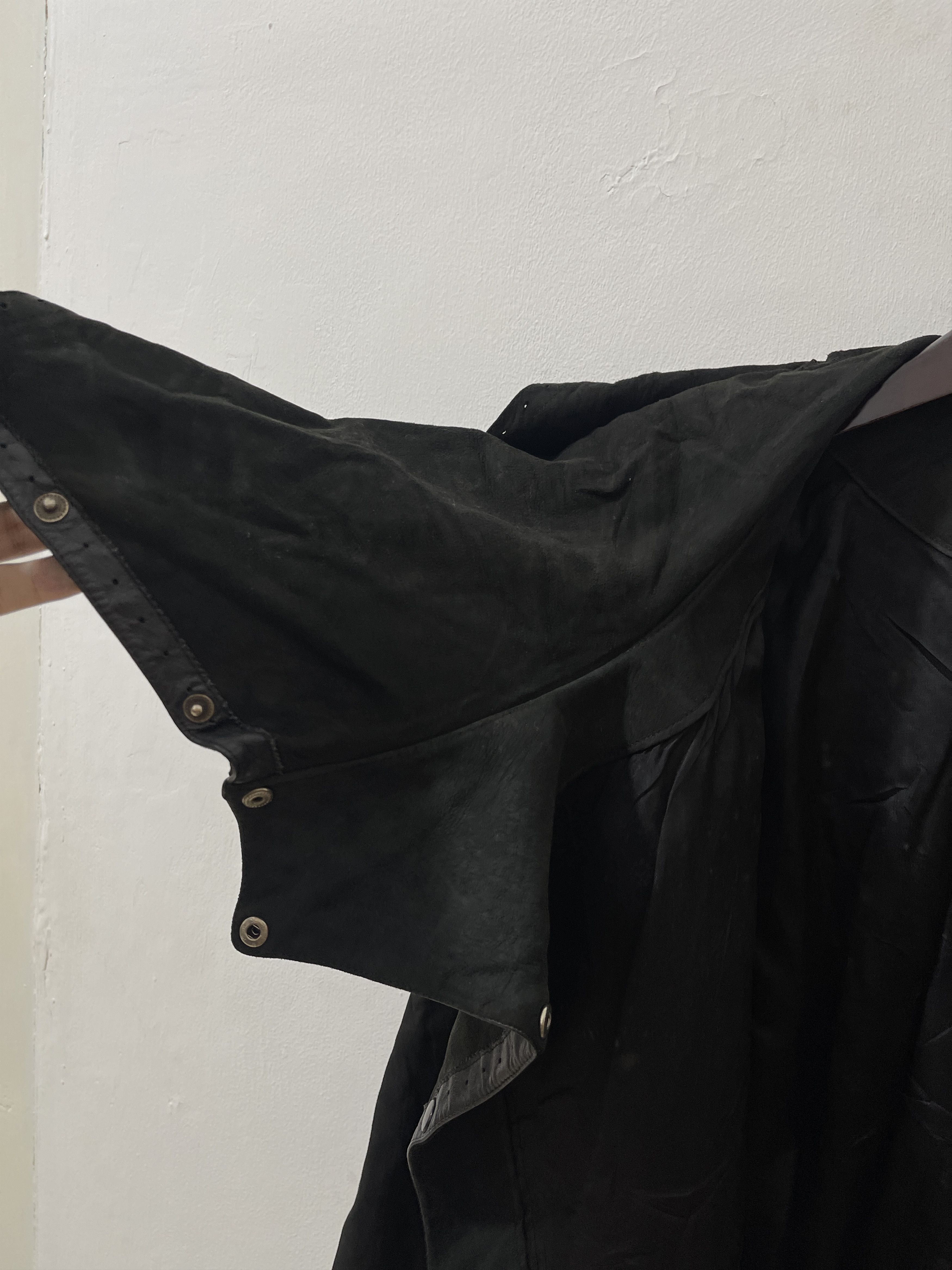 Japanese Brand Vintage Cuccini Apocalypse Gothic Punk Waxed Leather Jacket Size US XL / EU 56 / 4 - 4 Thumbnail