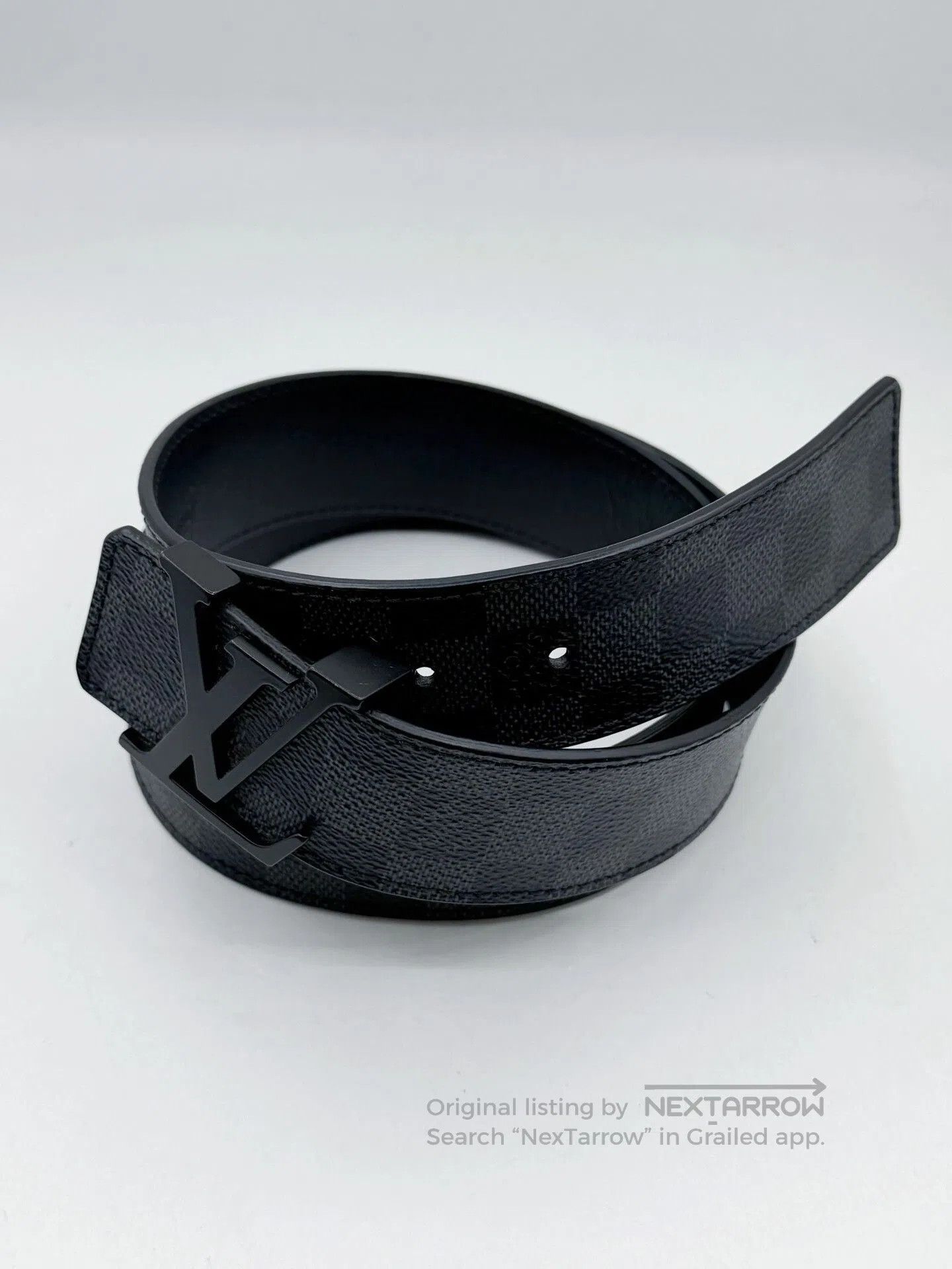 Louis Vuitton Louis Vuitton Black Buckle Damier Belt. Size ONE SIZE - 1 Thumbnail