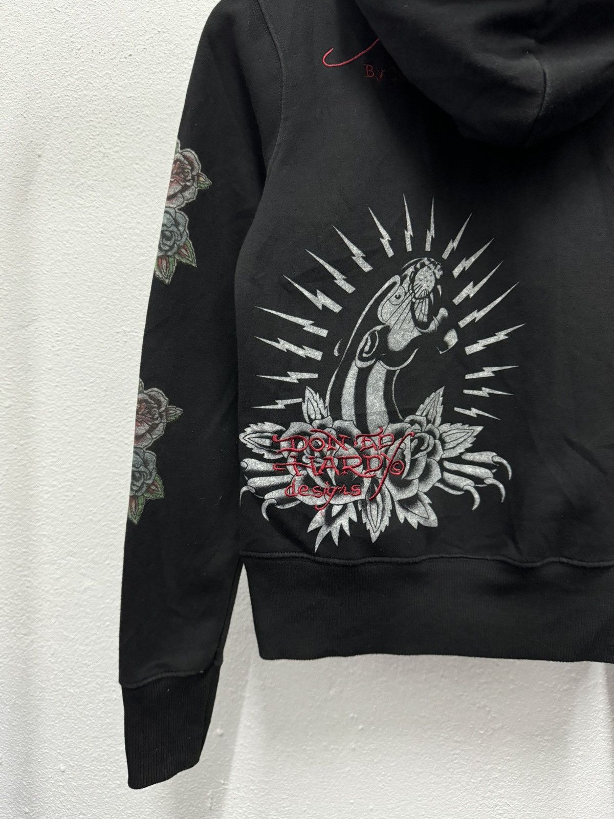 Christian Audigier × Ed Hardy × Vintage VINTAGE ED HARDY PANTHER 2000s ZIP UP HOODIE Size XXS / US 00 / IT 34 - 4 Thumbnail