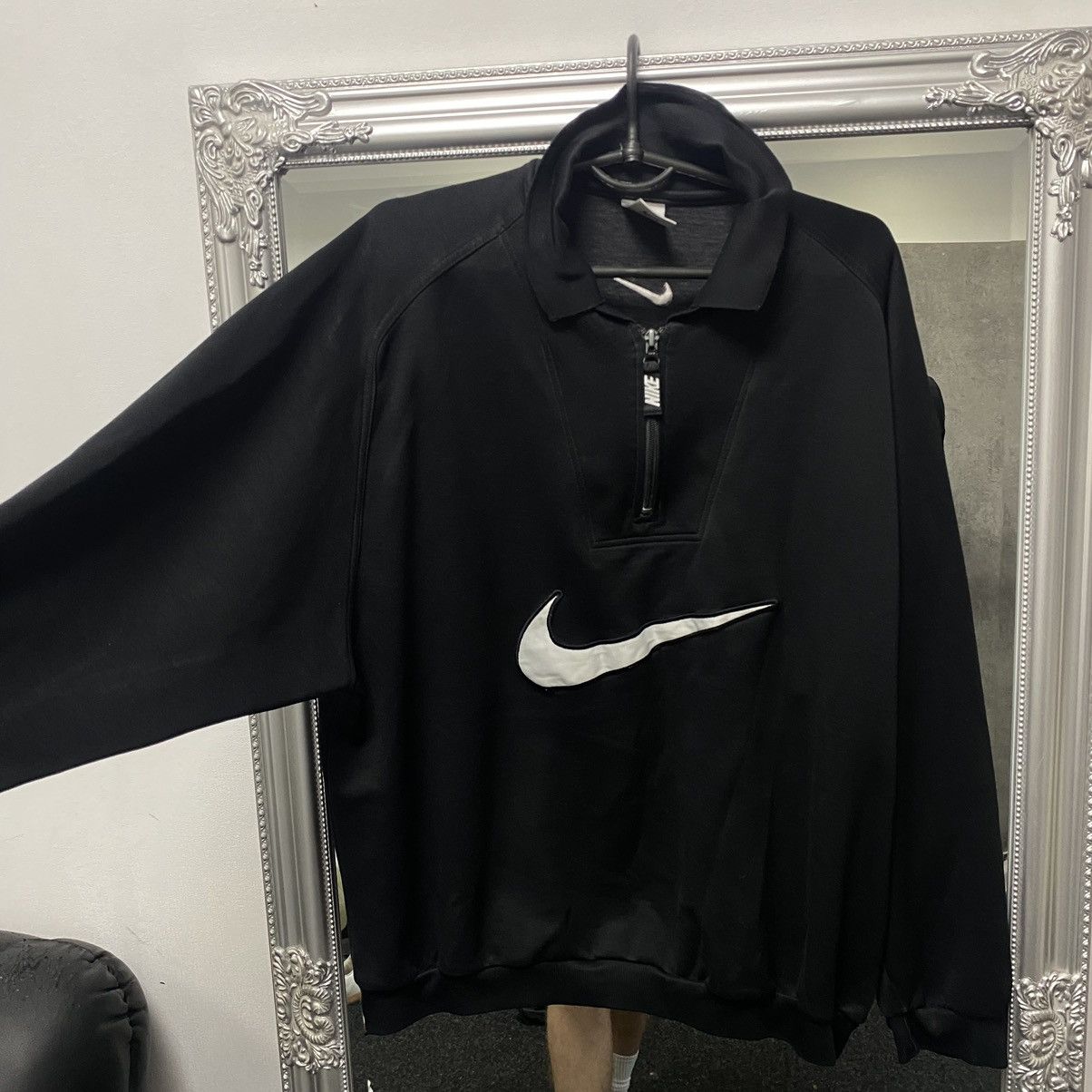 Nike Vintage 90s Nike 1/3 Zip Sweatshirt big Logo Size US L / EU 52-54 / 3 - 4 Thumbnail