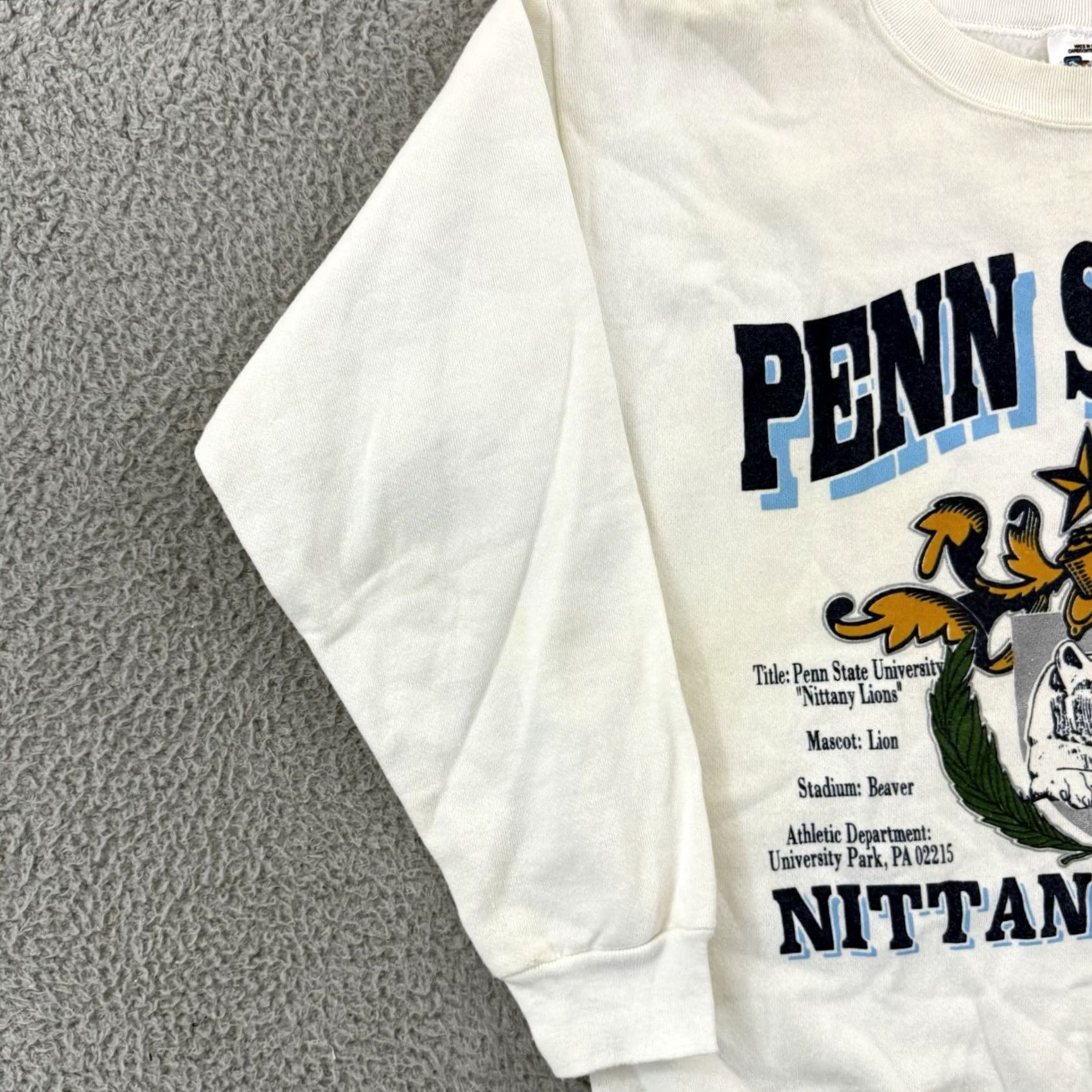 Penn VINTAGE Penn State Nittany Lions Sweatshirt Men’s Large 80s Football Sport USA Size US L / EU 52-54 / 3 - 4 Thumbnail