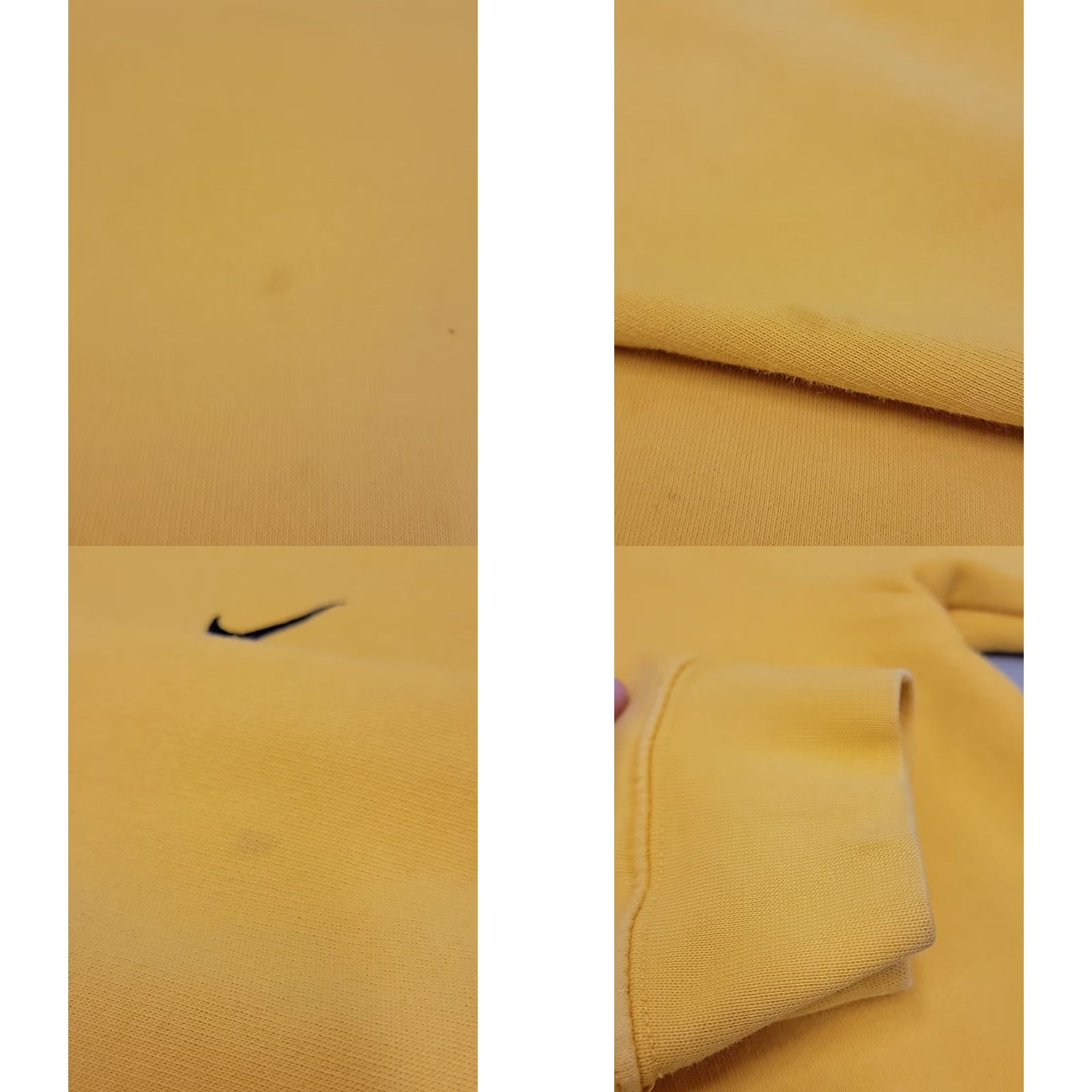 Nike VINTAGE Nike Pullover Sweatshirt Crewneck Yellow Men’s XL 90s Mini Swoosh Logo Embroidered Sweatshirt Men Size US XL / EU 56 / 4 - 8 Thumbnail