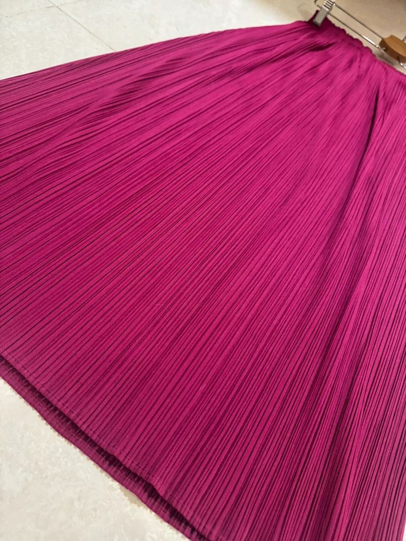 Issey Miyake Issey Miyake size:2 Pink pleated skirt Size 42" / US 20 - 8 Thumbnail