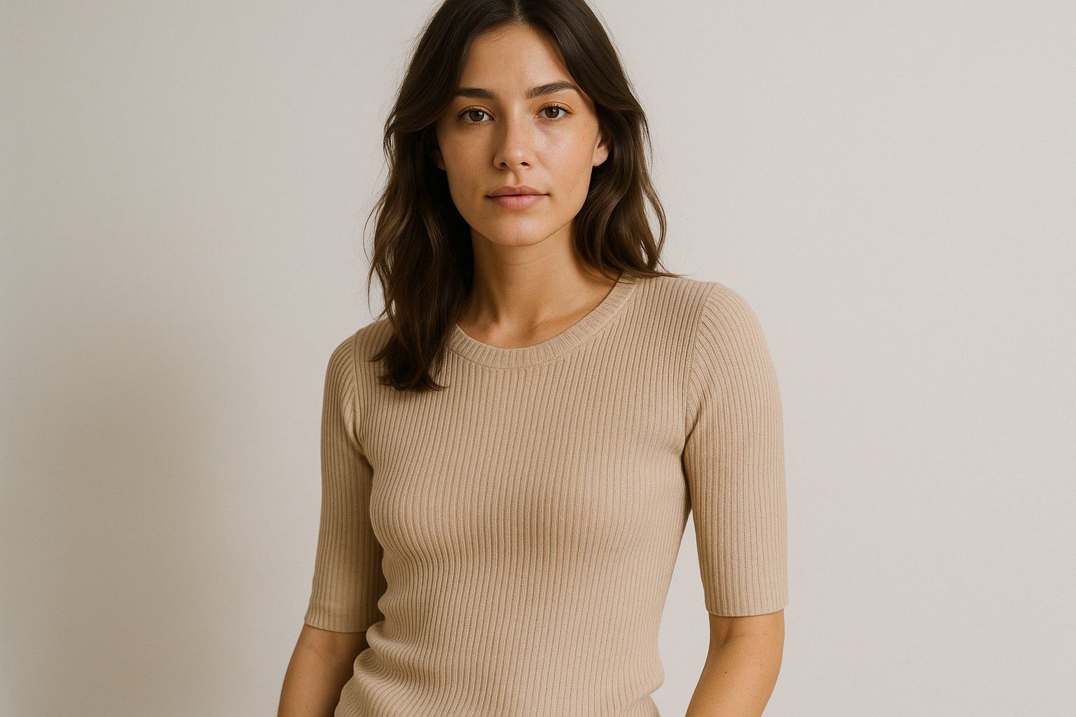 Lauren Ralph Lauren Lauren Ralph Lauren ribbed knit quarter sleeve Size XL / US 12-14 / IT 48-50 - 1 Thumbnail