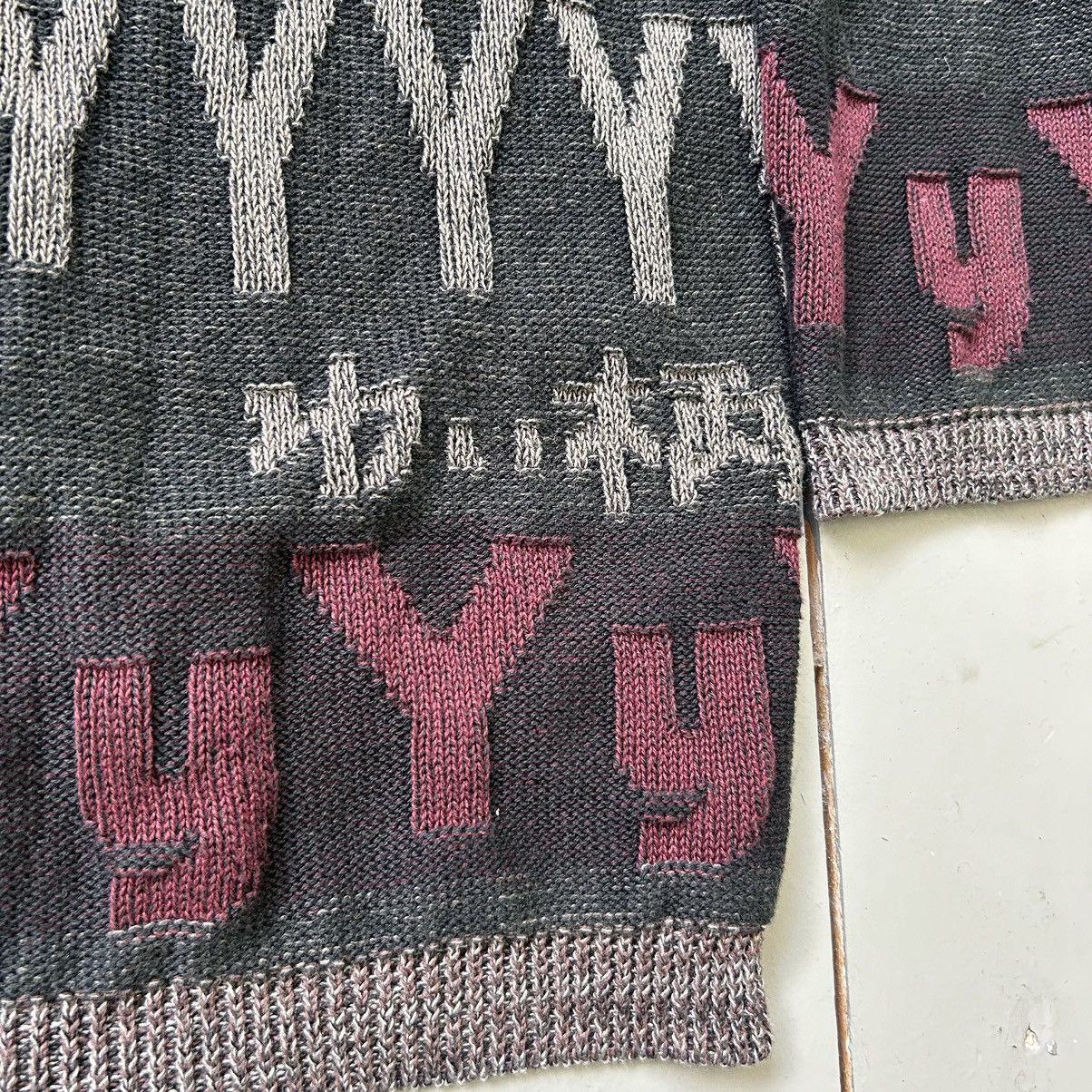 Yohji Yamamoto SS22 Pour Homme All Over Ys Cardigan Size US M / EU 48-50 / 2 - 5 Thumbnail