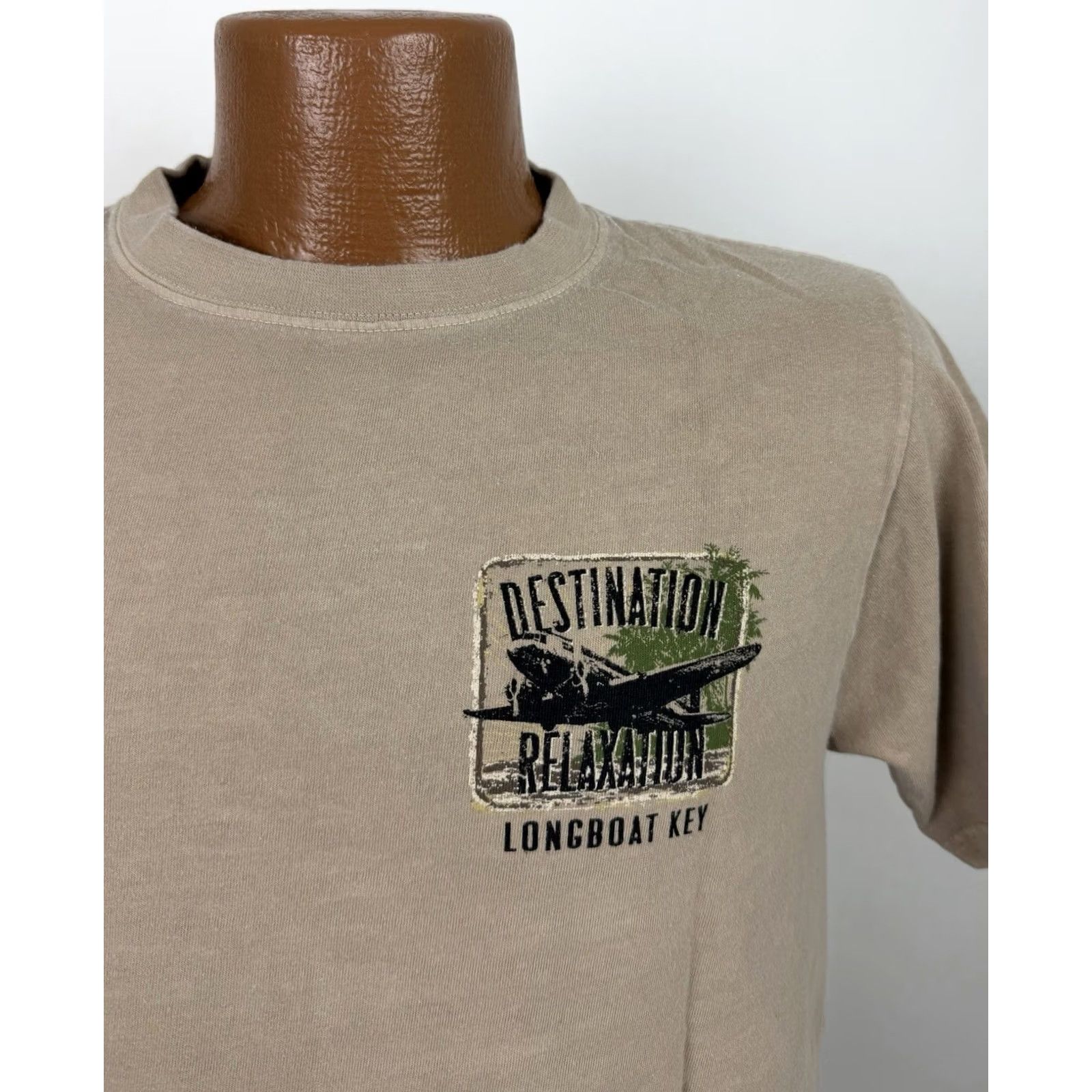 Vintage Crazy Shirts T-Shirt Mens Small Kona Coffee Dyed Shirt Hawaiian Graphic Print Shirt Hawaiian Mens Small Beige Size US S / EU 44-46 / 1 - 3 Thumbnail