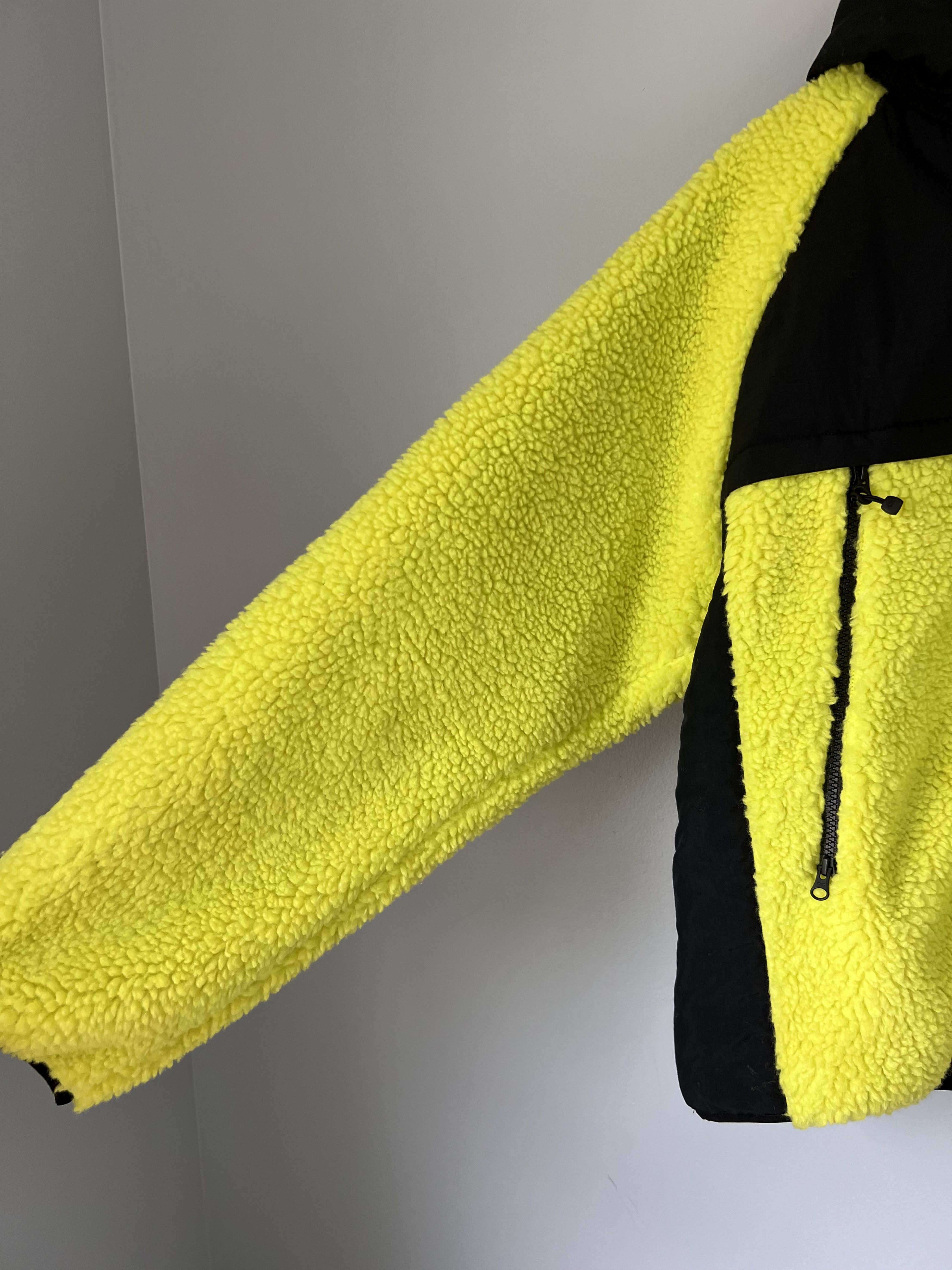 Stussy Stussy Sherpa Paneled Hooded Jacket in Lime Size US XL / EU 56 / 4 - 4 Thumbnail