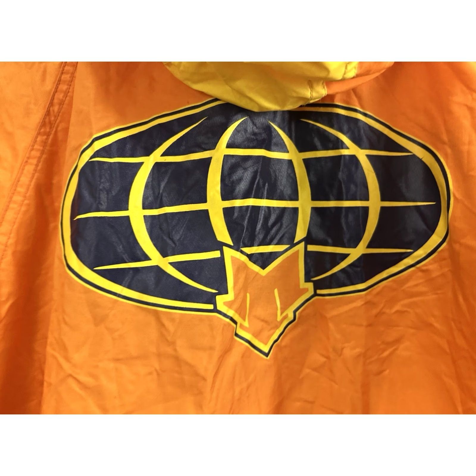 Vintage VINTAGE Mecca Hoodie Windbreaker Jacket XL Orange Nylon Quarter Zip Pullover Hip Hop RAP WINDKICK? Size US XL / EU 56 / 4 - 3 Thumbnail