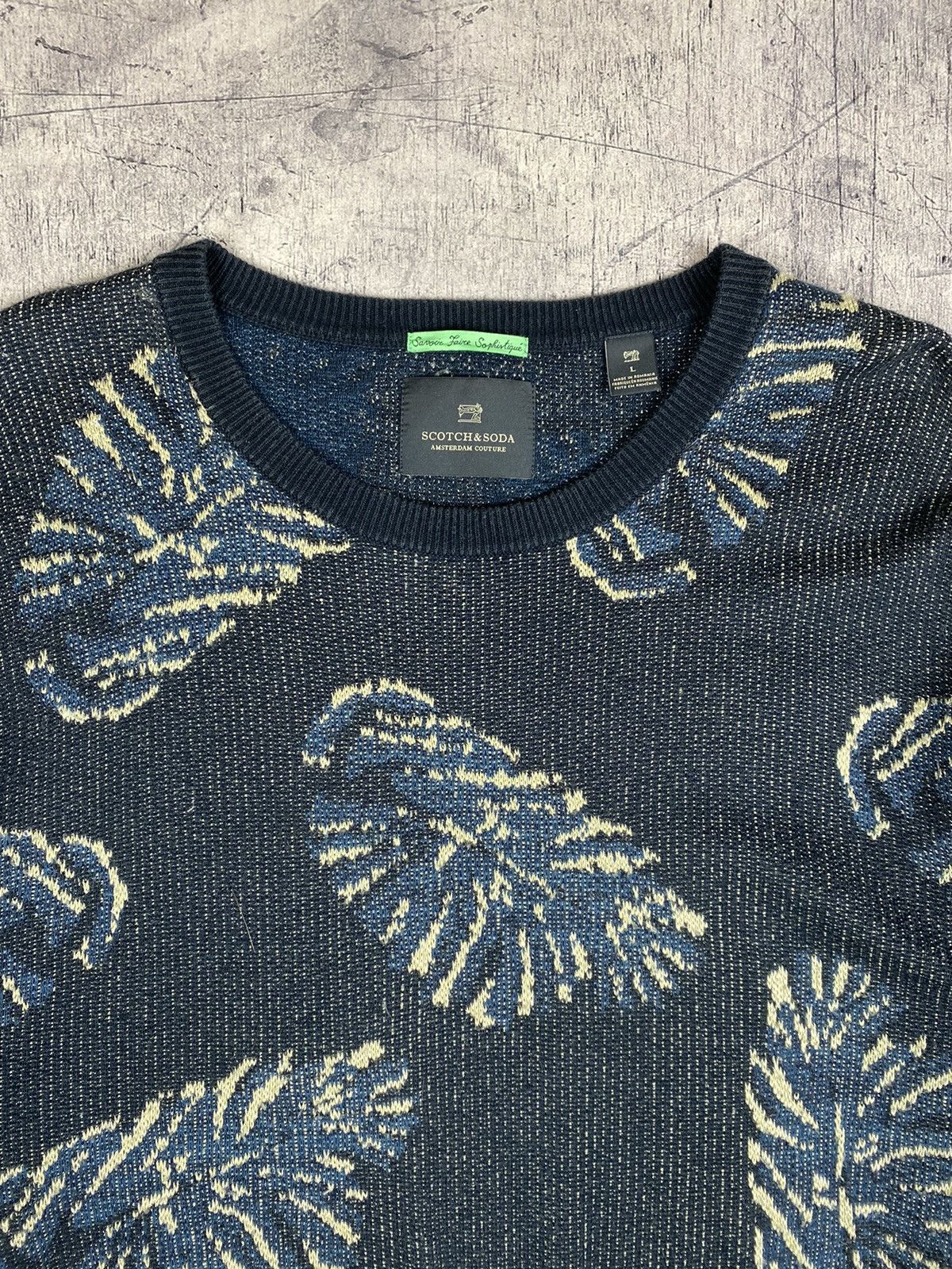 Scotch & Soda Scotch & Soda Overprinted Sweatshirt Size L Size US L / EU 52-54 / 3 - 5 Thumbnail