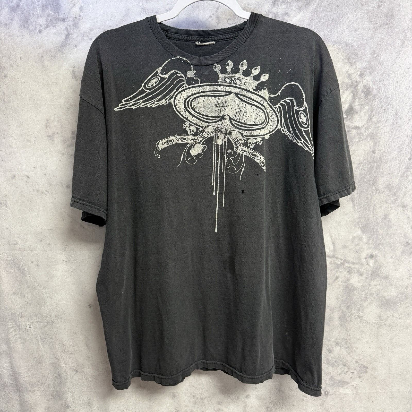 Vintage Vintage SRH T Shirt Mens XL Faded Black King Spade KMK Kotto Size US XL / EU 56 / 4 - 2 Thumbnail