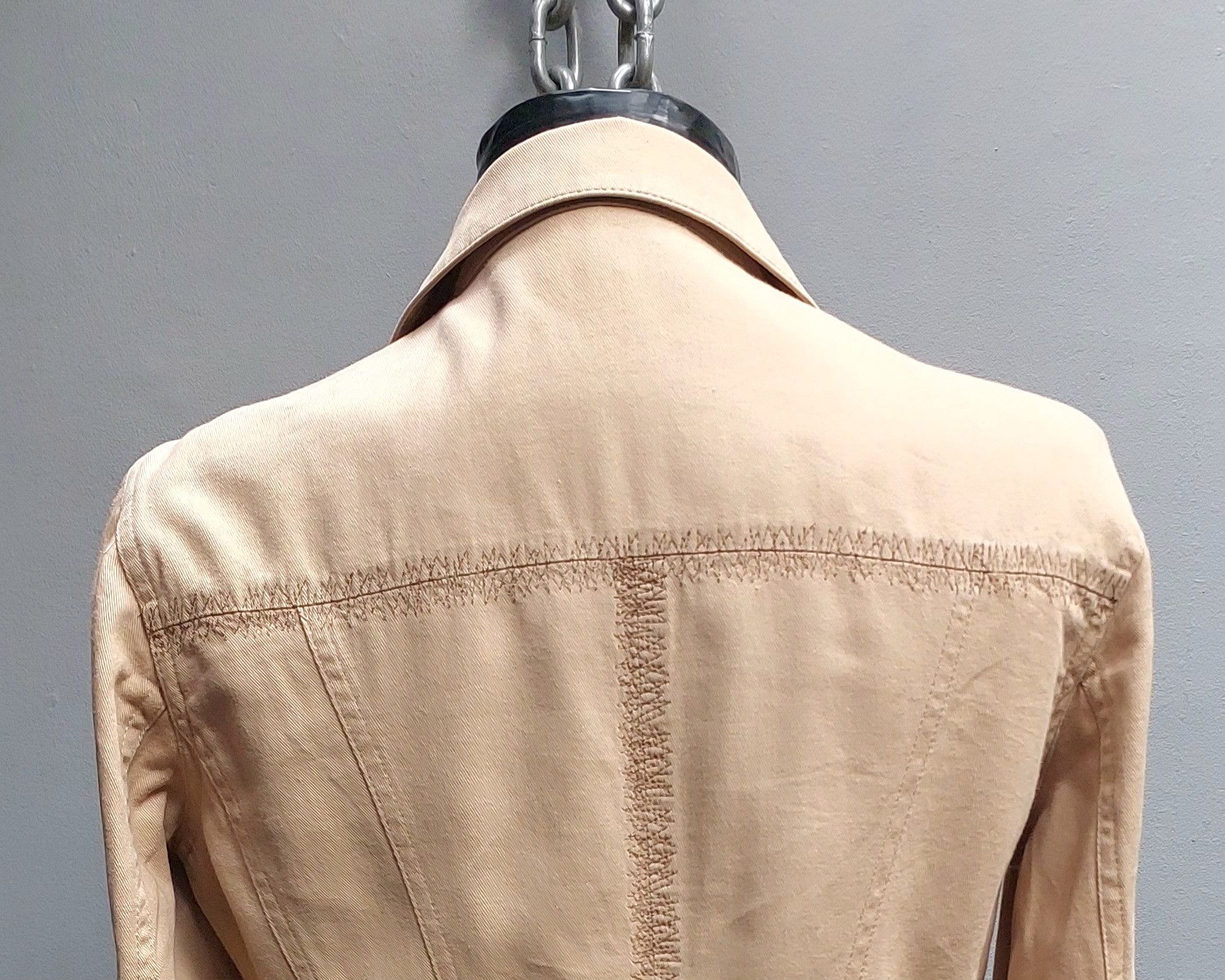 Jean Paul Gaultier Junior Gaultier Beige Utility Shirt Dress Size S / US 4 / IT 40 - 13 Thumbnail