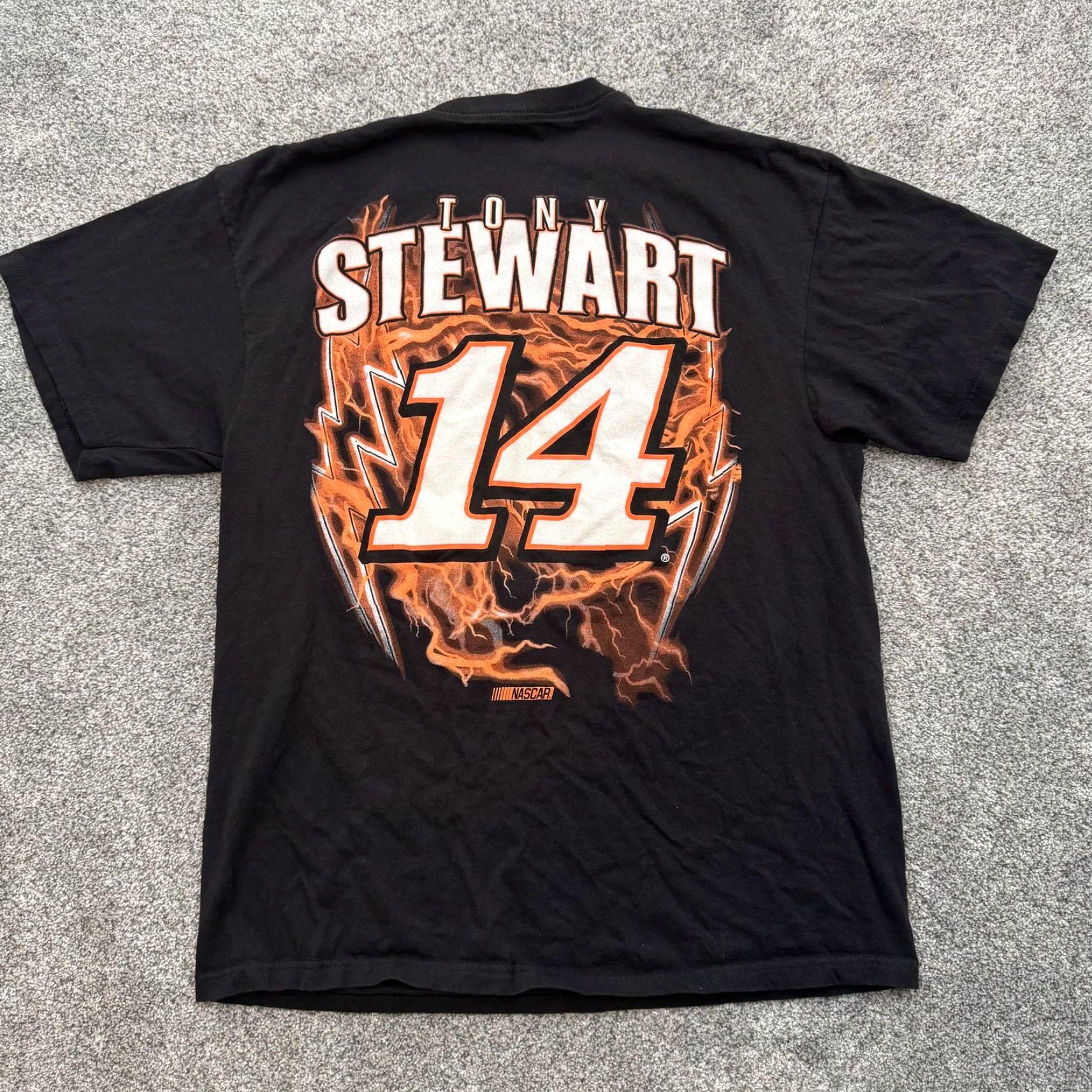 NASCAR Tony Stewart Shirt Mens XL Black NASCAR 14 Chevrolet SS Racing Graphic Tee Size US XL / EU 56 / 4 - 4 Thumbnail
