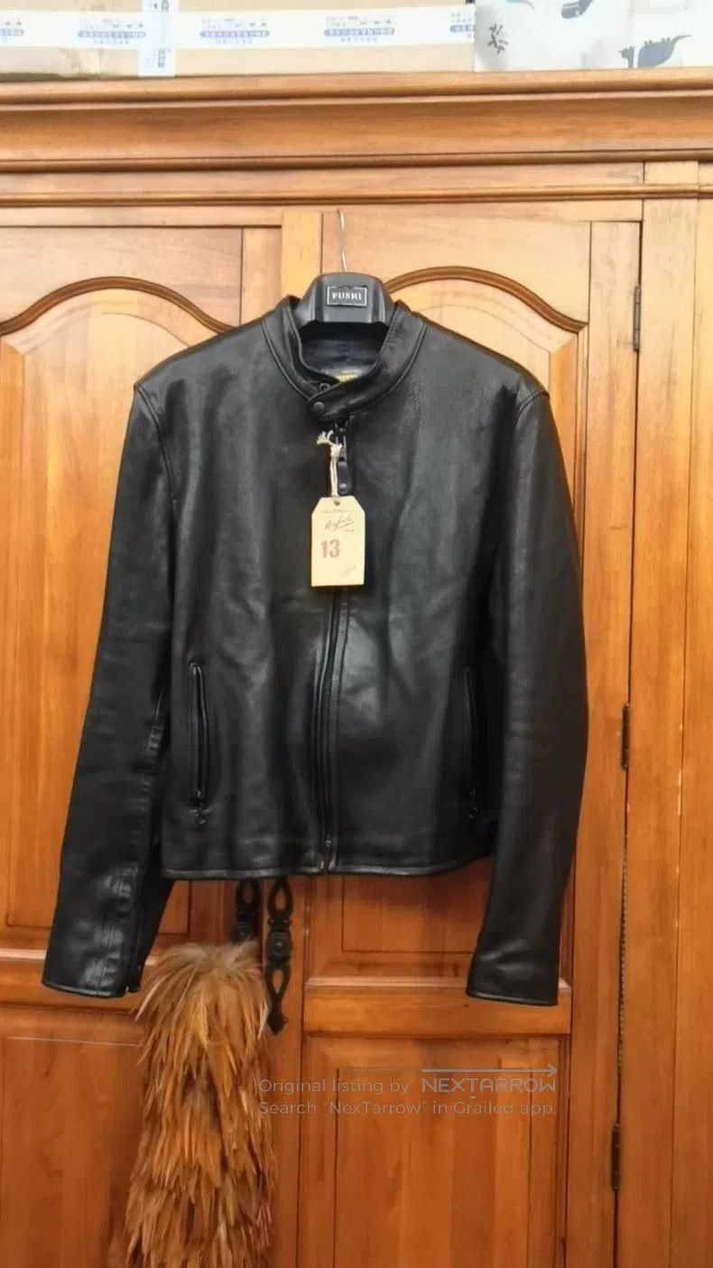Schott Schott Plant-tanned lambskin coffee knight stands up for t Size US L / EU 52-54 / 3 - 1 Thumbnail