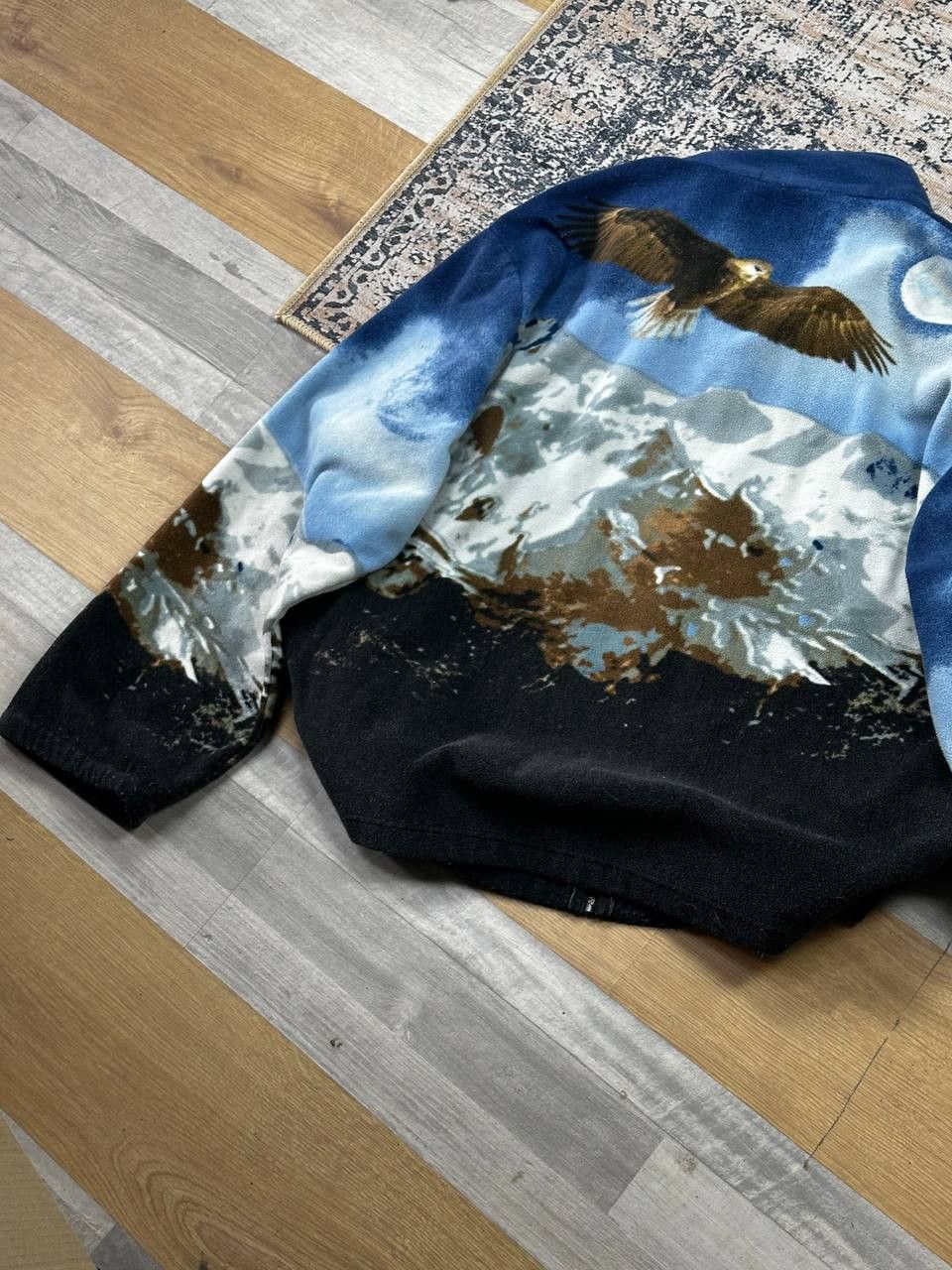 Vintage Vintage Printed Eagle USA Fleece Jacket Outdoor Size US XXL / EU 58 / 5 - 13 Thumbnail