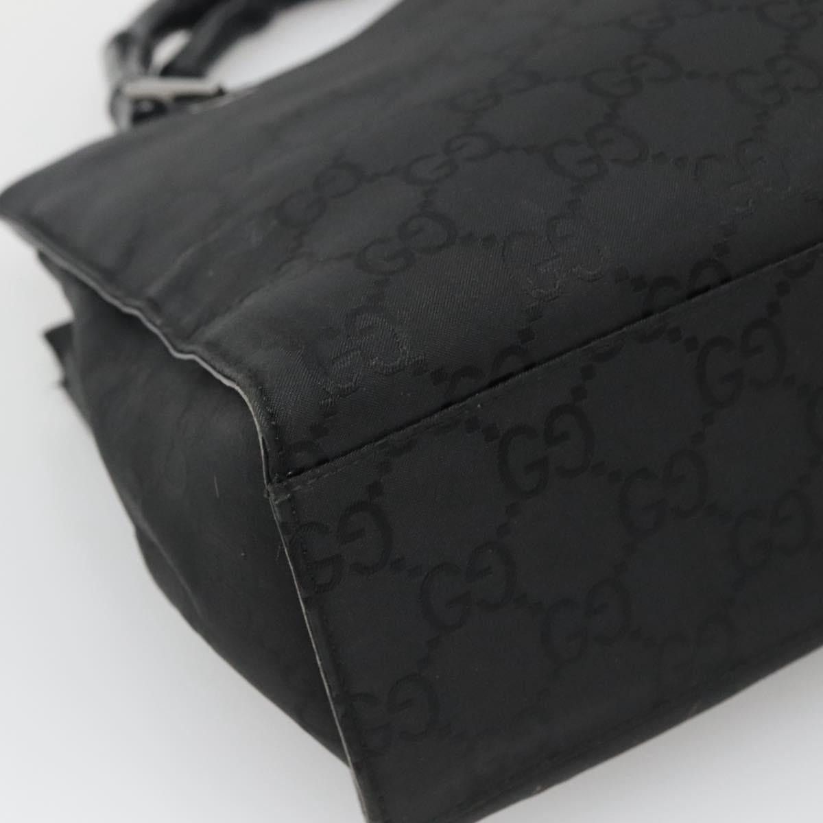 Gucci GUCCI Bamboo GG Canvas Hand Bag Nylon Black 002 002 Size ONE SIZE - 13 Thumbnail