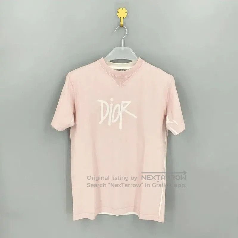 Dior Dior Pink Cotton Men's T-Shirt . Size US XXS / EU 40 - 1 Thumbnail