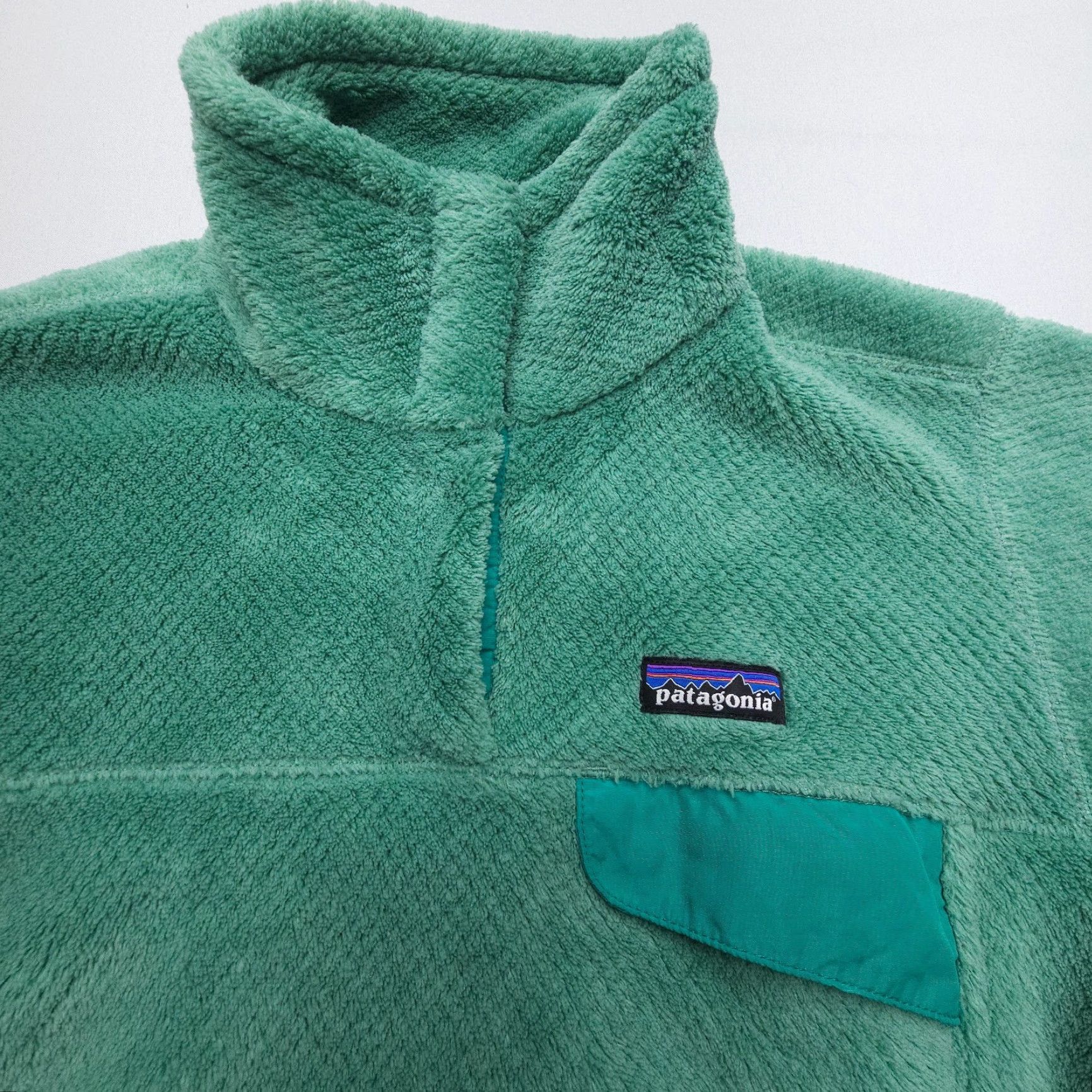 Patagonia Patagonia Re-Tool Snap-T Pullover Jacket Women's Medium Fleece Green Logo Pocket Casual Outdoor Vintage: No Size M / US 6-8 / IT 42-44 - 3 Thumbnail