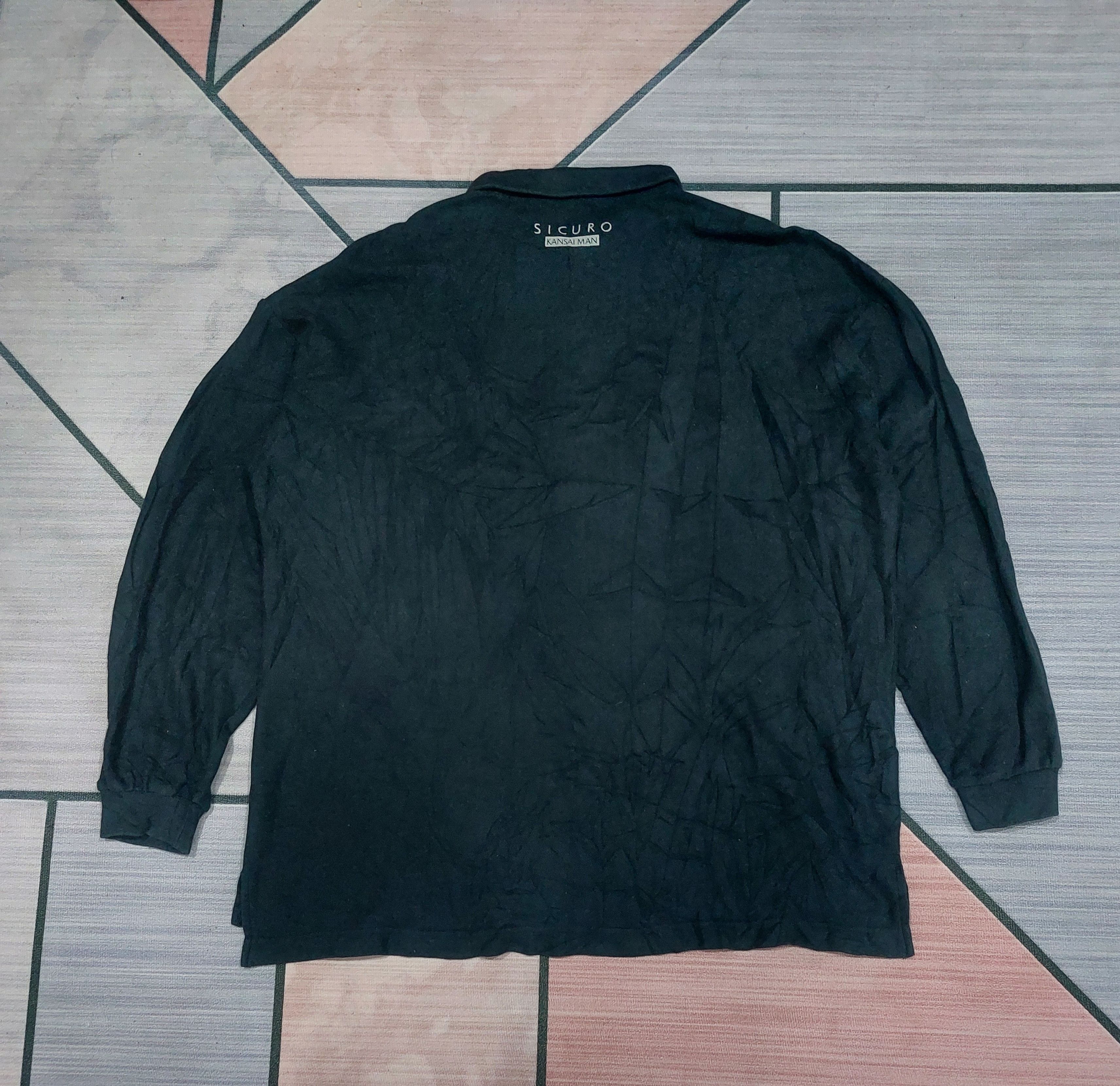 Designer × Japanese Brand × Kansai Yamamoto KANSAI SICURO LONG SLEEVE POLO BUTTON UP Size US XL / EU 56 / 4 - 2 Thumbnail