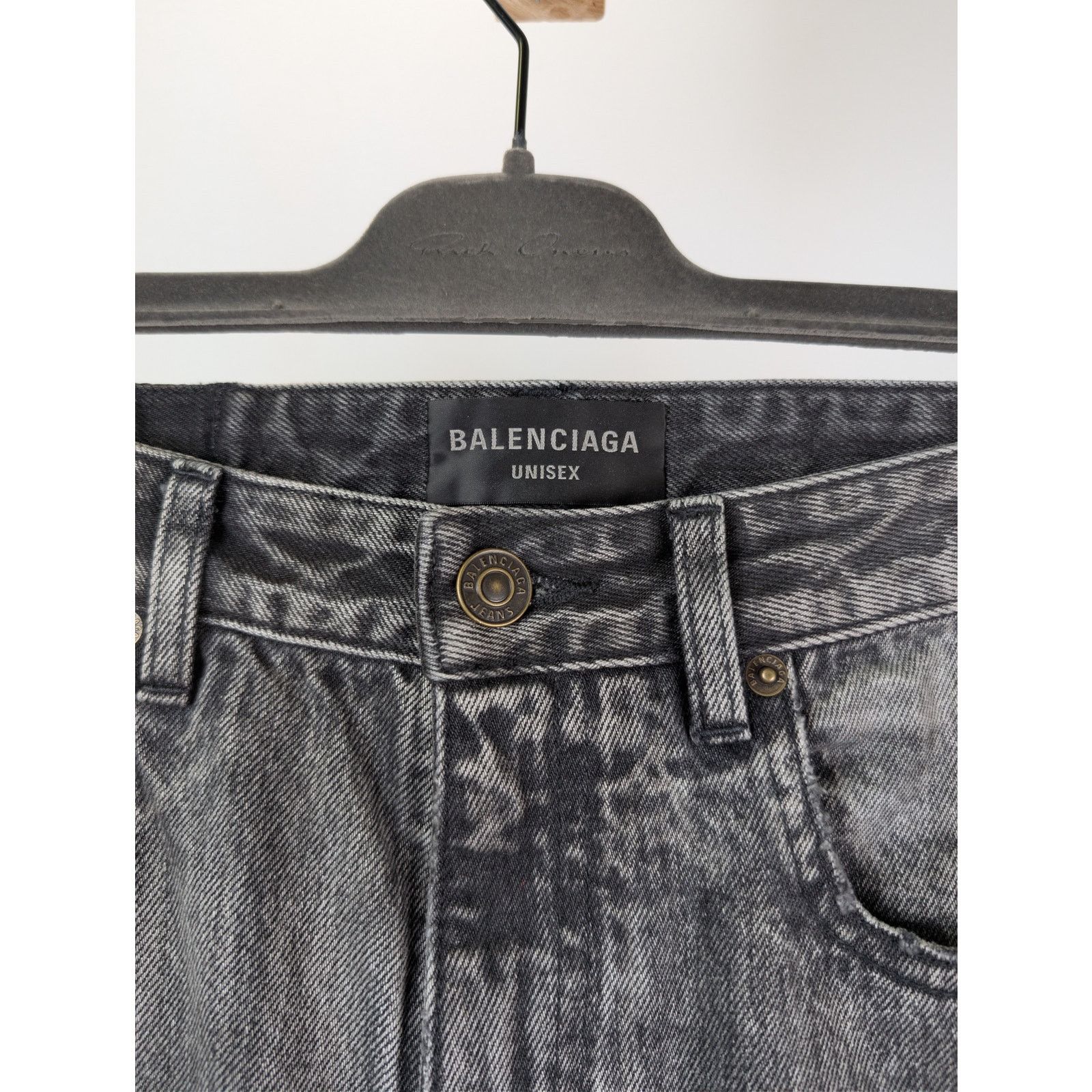 Balenciaga o1rshd1 Organic Japanese Medium Fit Pants in Eco Black Size US 30 / EU 46 - 7 Thumbnail