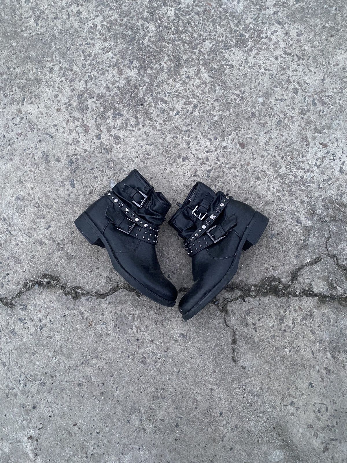 A.S.98 Vintage AS98 Buckle Biker Boots Rick Owens Style Airstep Y2K Size US 8 / IT 38 - 1 Thumbnail