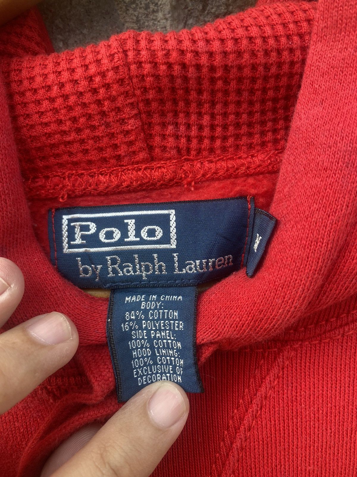 Polo Ralph Lauren Vintage Polo Ralph Lauren #3 Thermal Hoodie Size US M / EU 48-50 / 2 - 8 Thumbnail