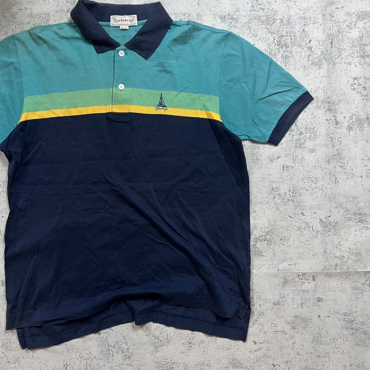 Burberry 00s Burberry’s Boat Logo Vintage Y2K Button Up Retro Polo Size US M / EU 48-50 / 2 - 3 Thumbnail
