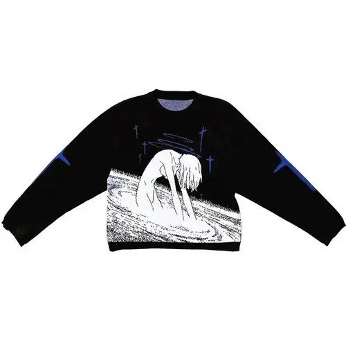 Japanese Brand × Vintage Anime Evangelion Rei Ayanami Knitted High Quality Sweater Size US L / EU 52-54 / 3 - 1 Thumbnail