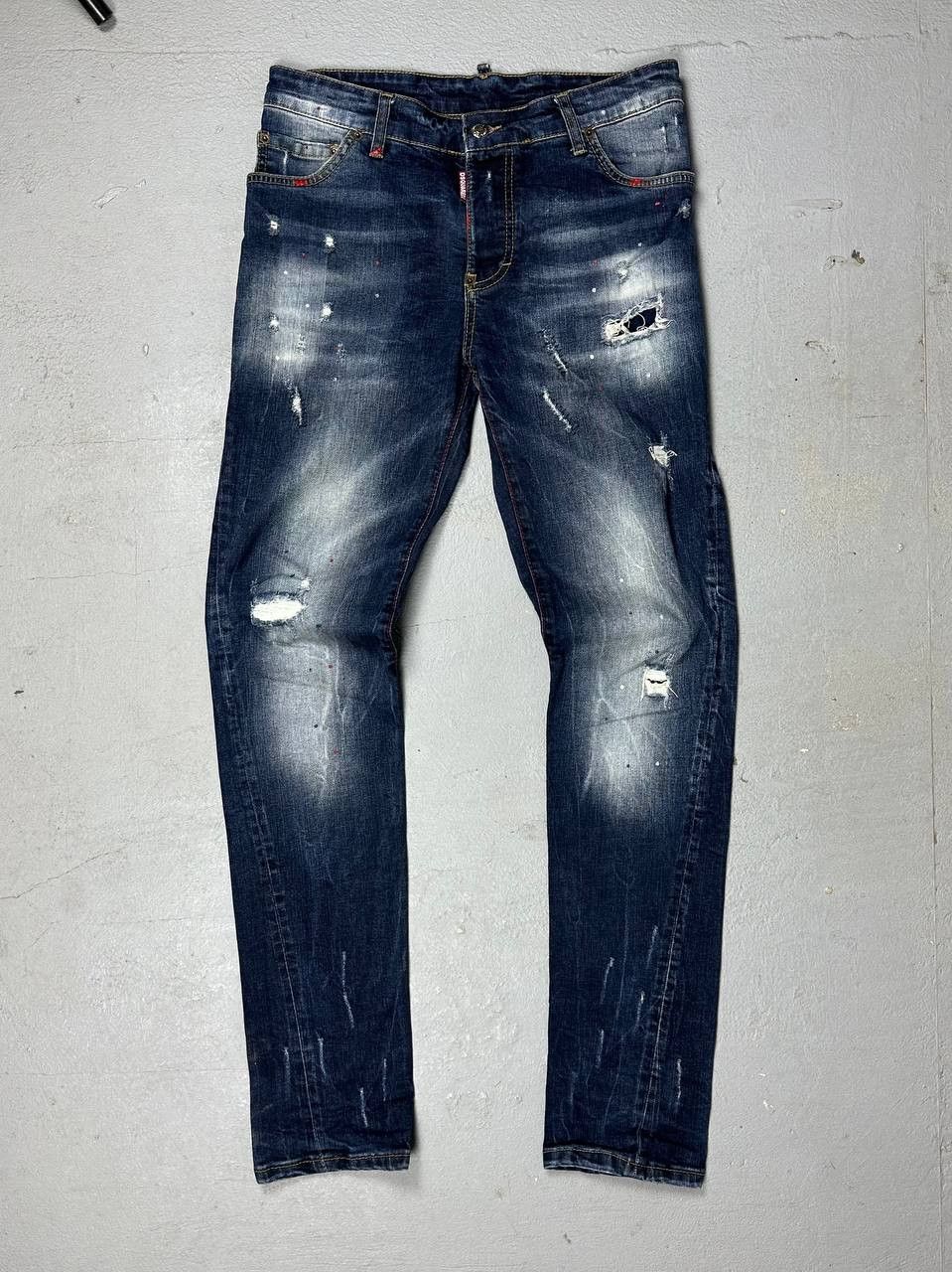 Dsquared2 × Japanese Brand Y2k DSQUARED crazy jeans japan denim pants D2 usa American Size US 30 / EU 46 - 2 Thumbnail