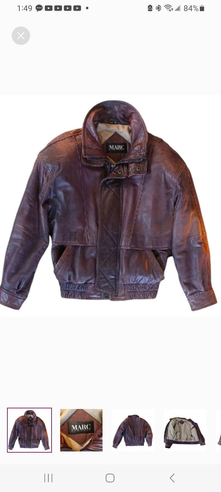 Marc by Marc Jacobs Vintage MARC NEW YORK Leather Jacket Size US S / EU 44-46 / 1 - 1 Thumbnail