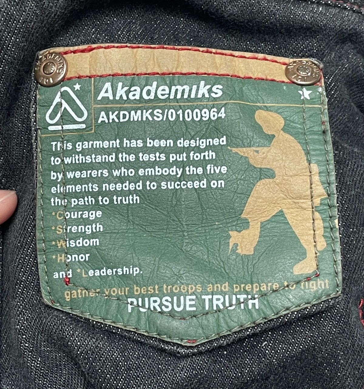 Akademiks Rare Design Vintage Brand Akademiks Baggy Jeans 1990s Size US 34 / EU 50 - 13 Thumbnail