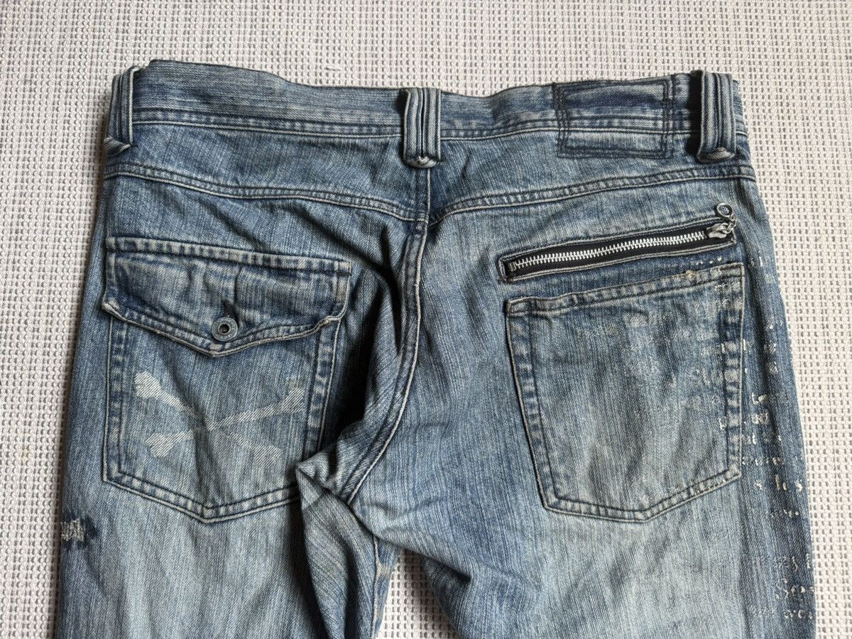 Japanese Brand EDGE RUPERT distressed y2k/punk flare jeans Size US 34 / EU 50 - 15 Thumbnail