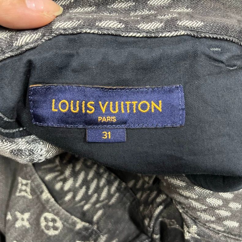 Louis Vuitton Louis Vuitton Black co-branded checkerboard casual straigh Size US 31 - 5 Thumbnail