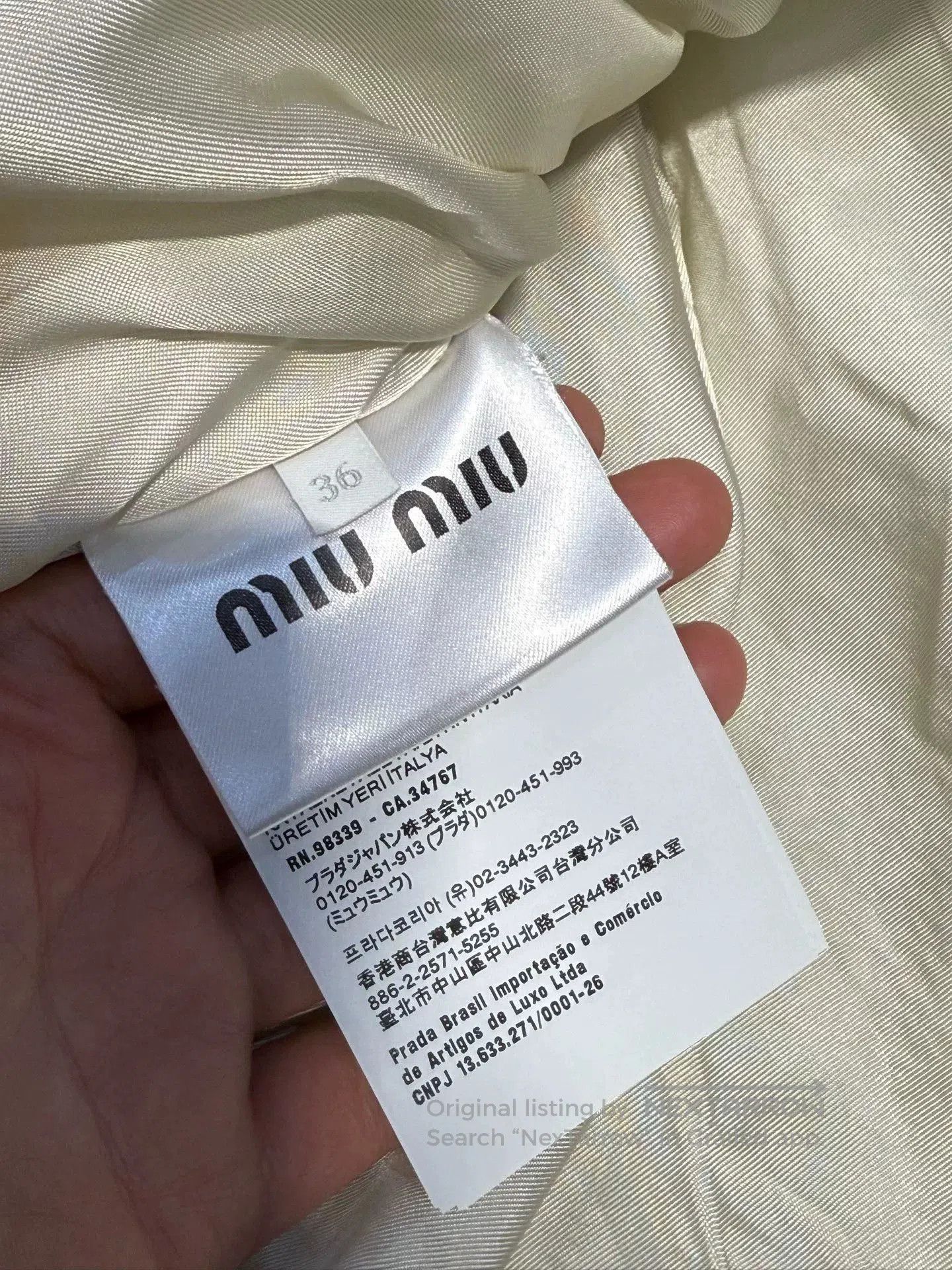 Miu Miu Miu Miu Denim Thick Coat. Size XS / US 0-2 / IT 36-38 - 3 Thumbnail