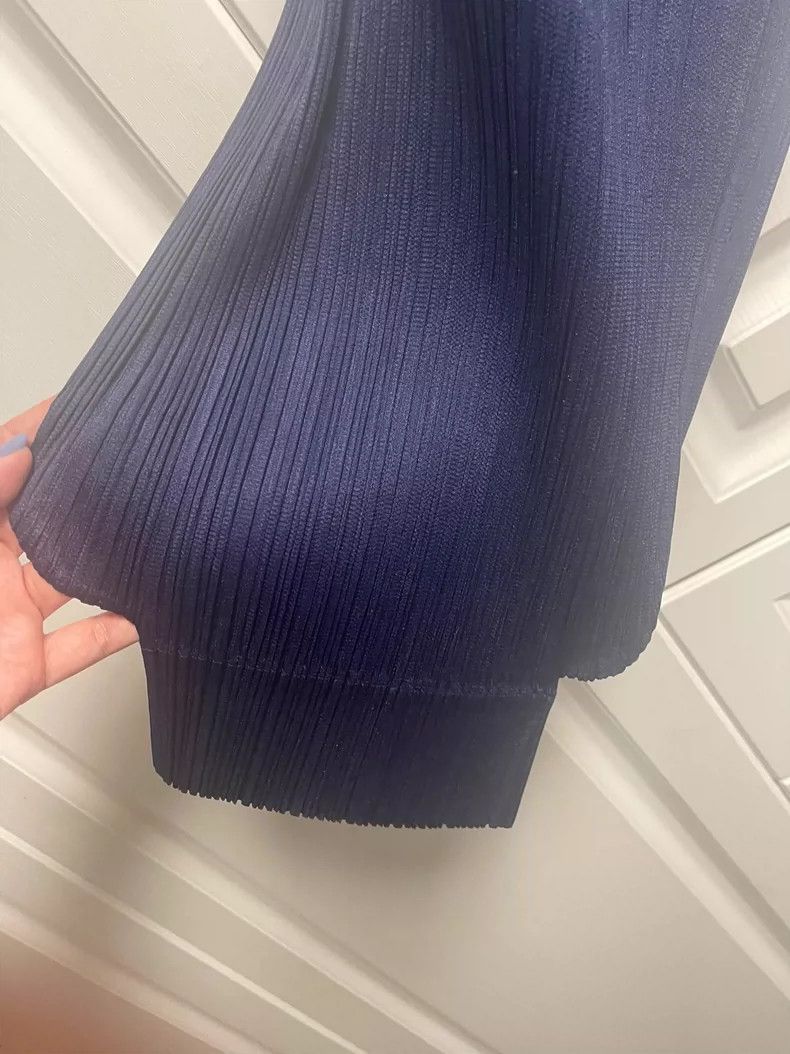 Issey Miyake Issey Miyake size:1 Blue pleated pants Size 42" / US 20 - 3 Thumbnail