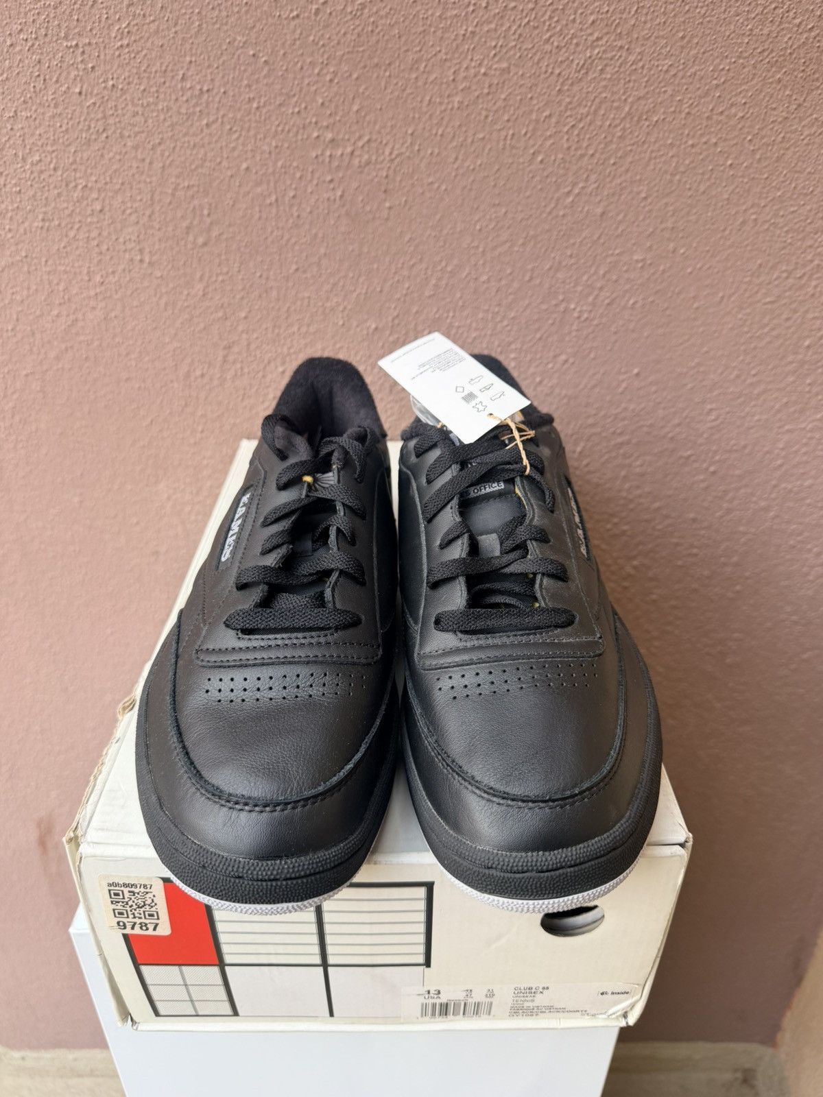 Reebok Reebok Eames Office x Club C 85 'Monotone Pack Black' Size US 13 / EU 46 - 3 Thumbnail