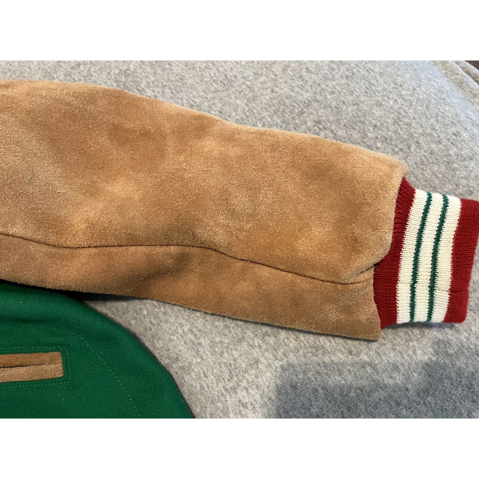 Ebbets Field Flannels VINTAGE Ebbets Field Flannels Oakland Oaks Baseball Jacket Wool Leather XXXL 3XL Bomber Jacket Men Green Size US XXL / EU 58 / 5 - 7 Thumbnail