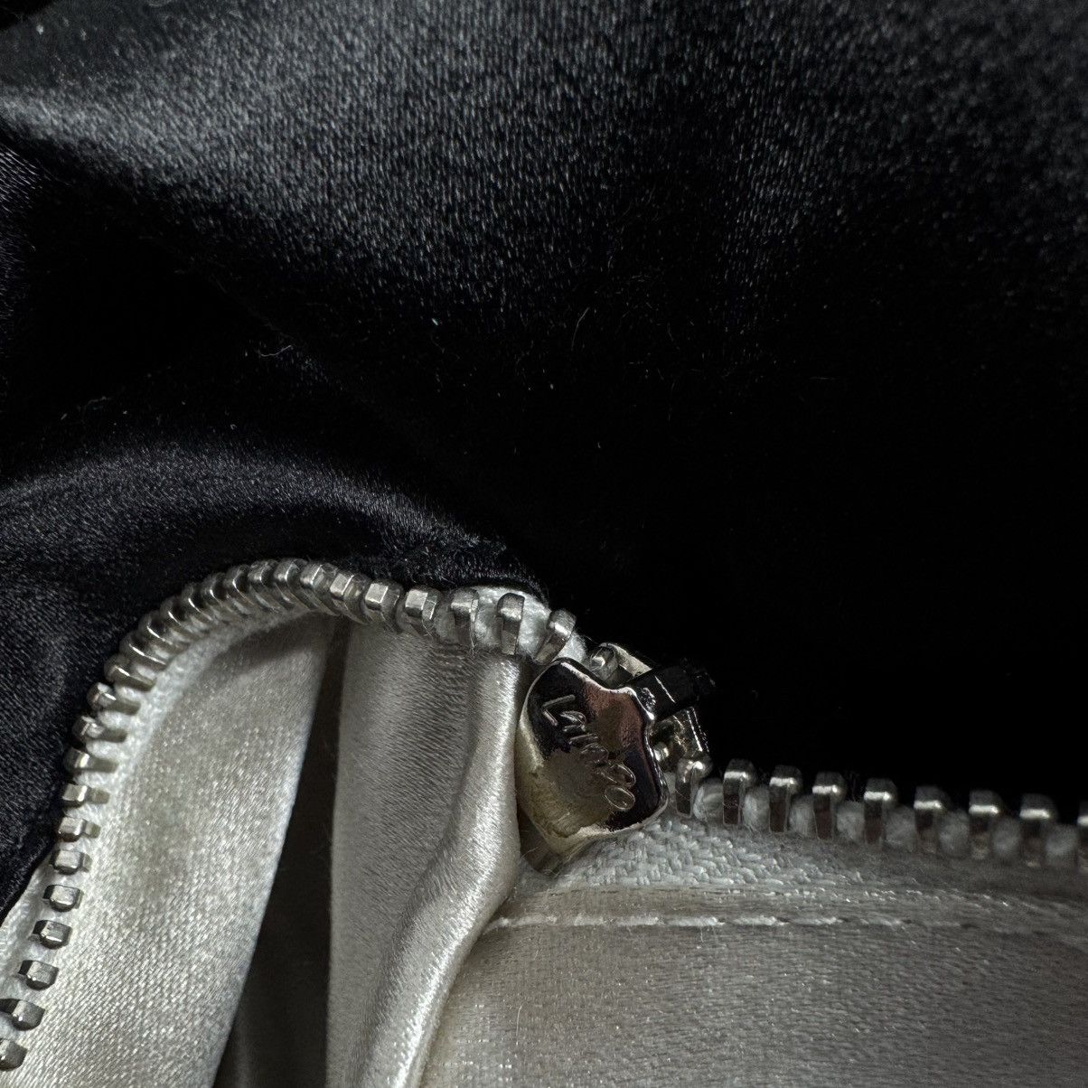 Jil Sander Rare Jil Sander Black Satin Hand Bag Clutch Shoulder Bag Size ONE SIZE - 14 Thumbnail